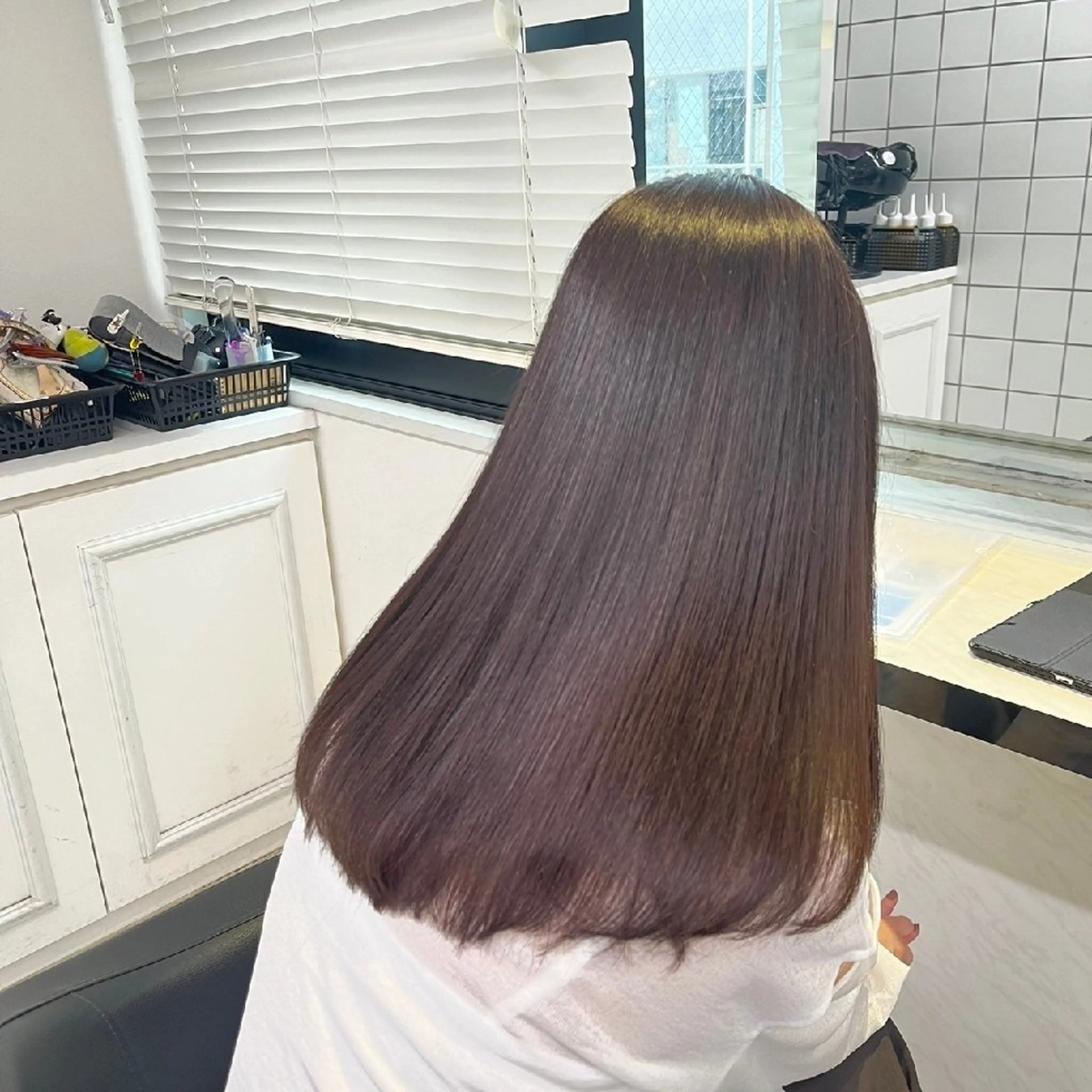 セミロング カラー ヘアアレンジ ブラウンカラー 透明感カラー オレンジ ピンクカラー トリートメント 銀座/ショート/ メンズ/HINOKIのヘアスタイル