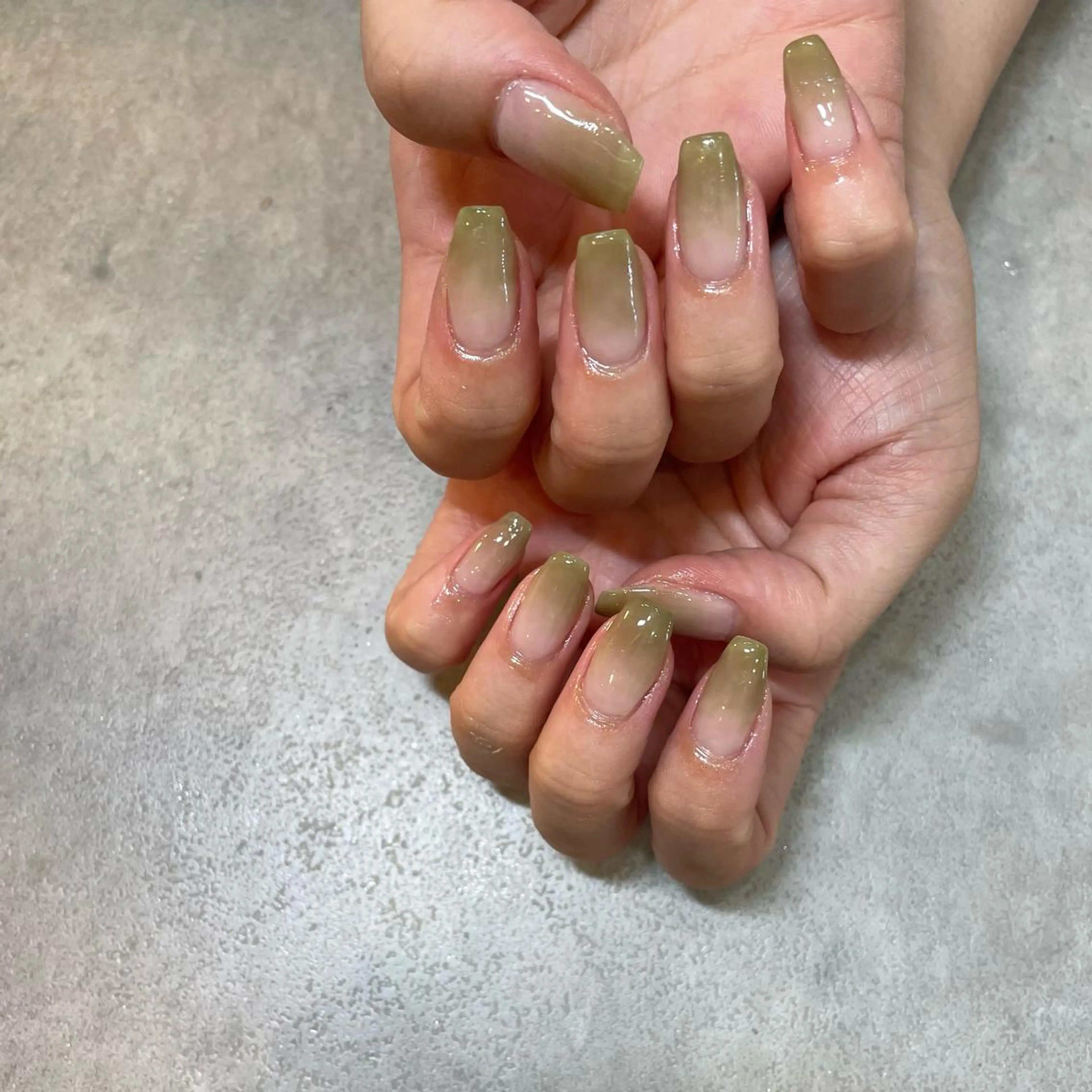 ネイル グリーン Nail Salon Gummi.のネイルデザイン