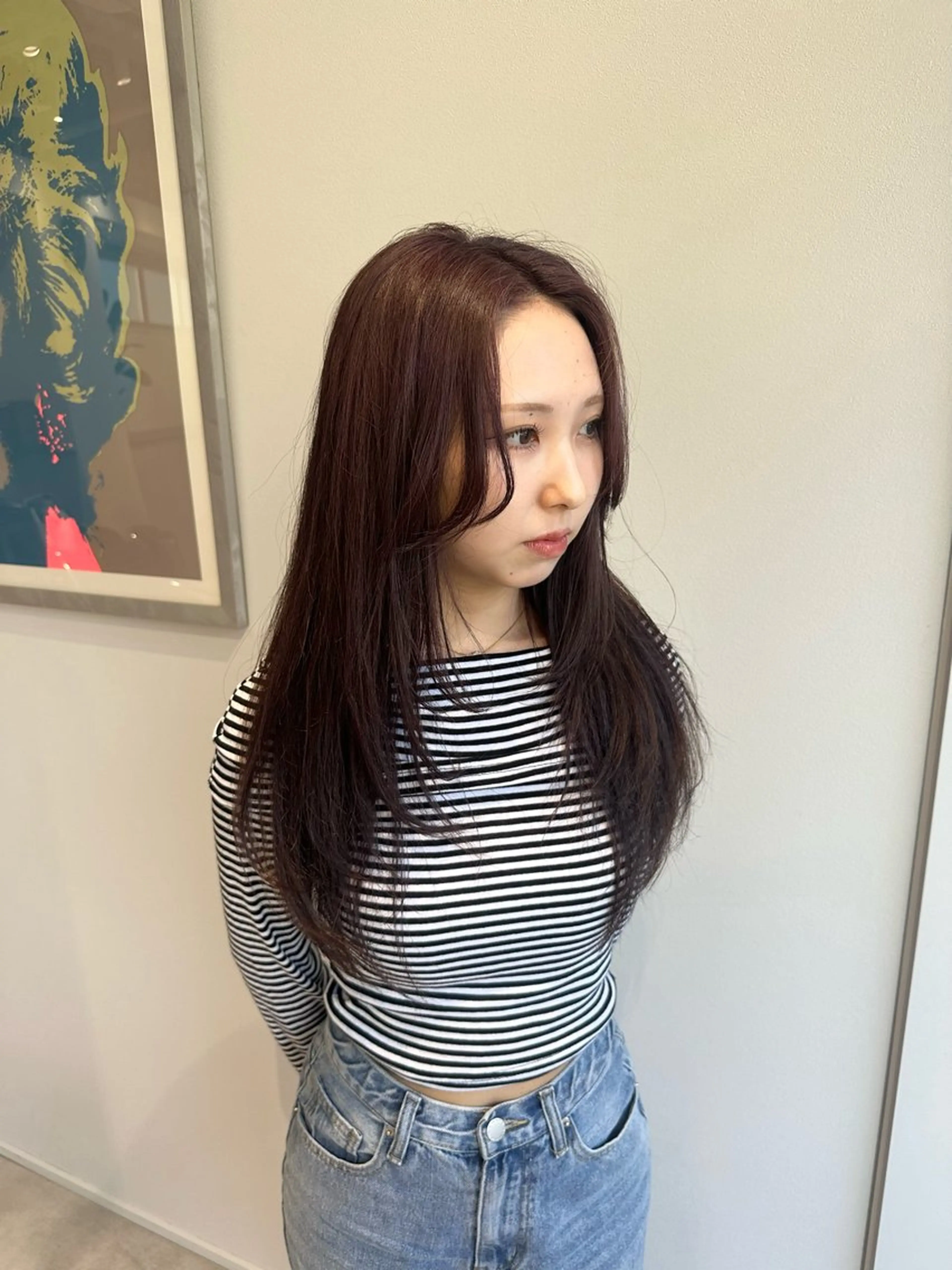 ロング カラー ブラウンカラー ラベンダーカラー レイヤーカット sau.所属・kano🌈 ボブ/レイヤーのヘアスタイル