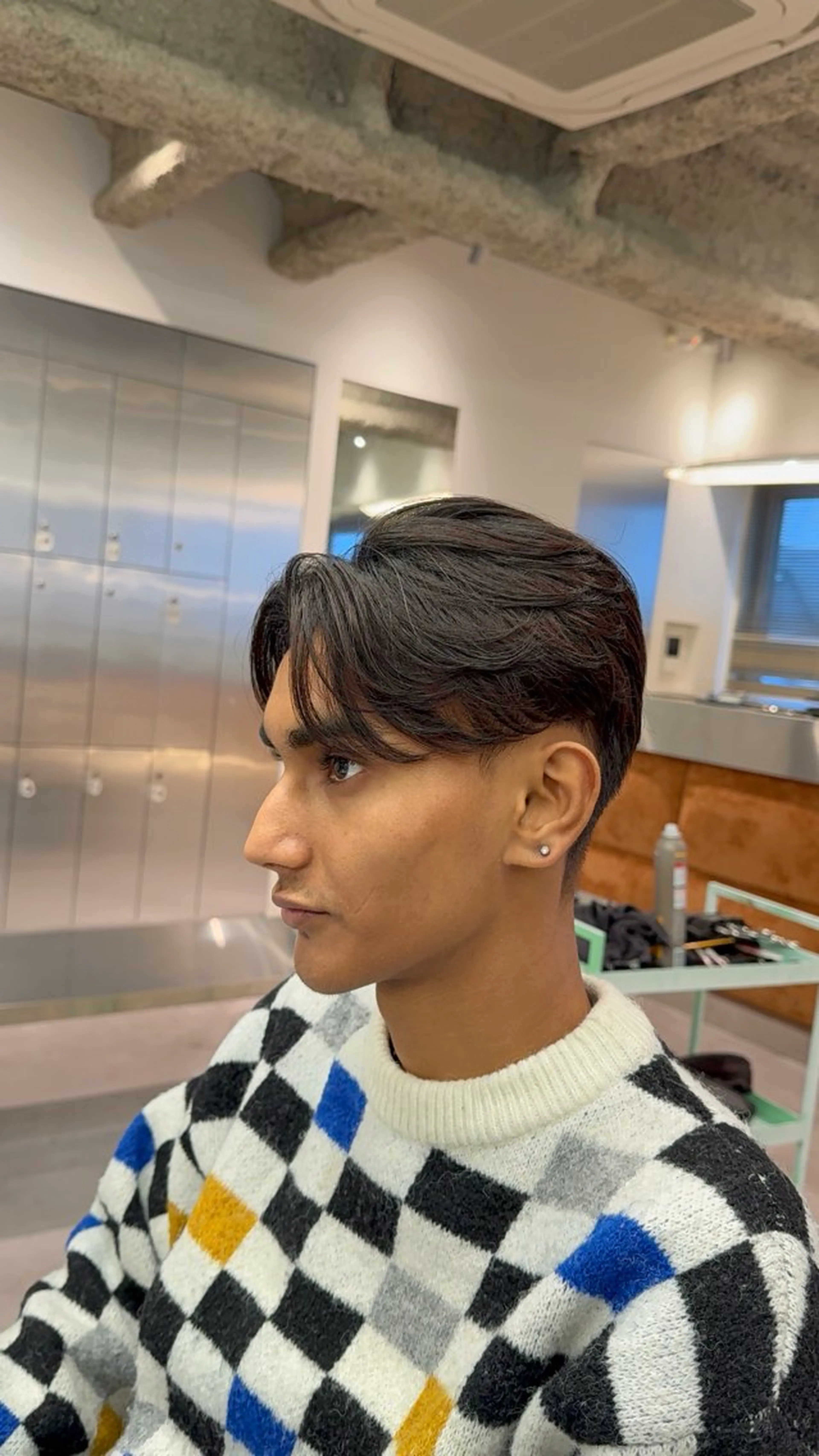 ショート メンズ センターパート くせ毛 縮毛矯正 カット トリートメント MEN’S SALON HAVANA所属・渋谷/海外風/パーマ /フェード/千尋のヘアスタイル