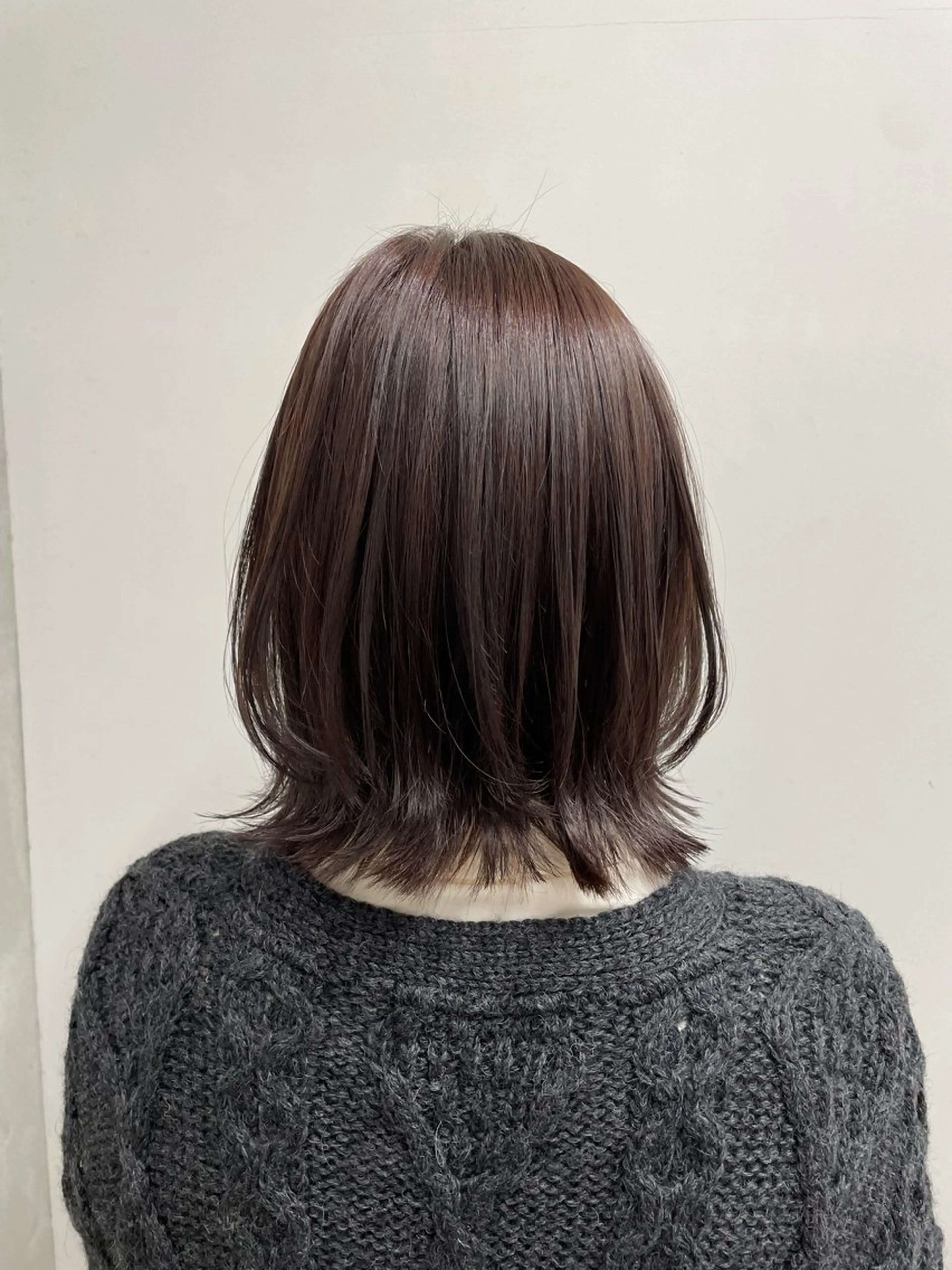 ミディアム カラー カット ヘアカラー トリートメント 山本 佳奈のヘアスタイル