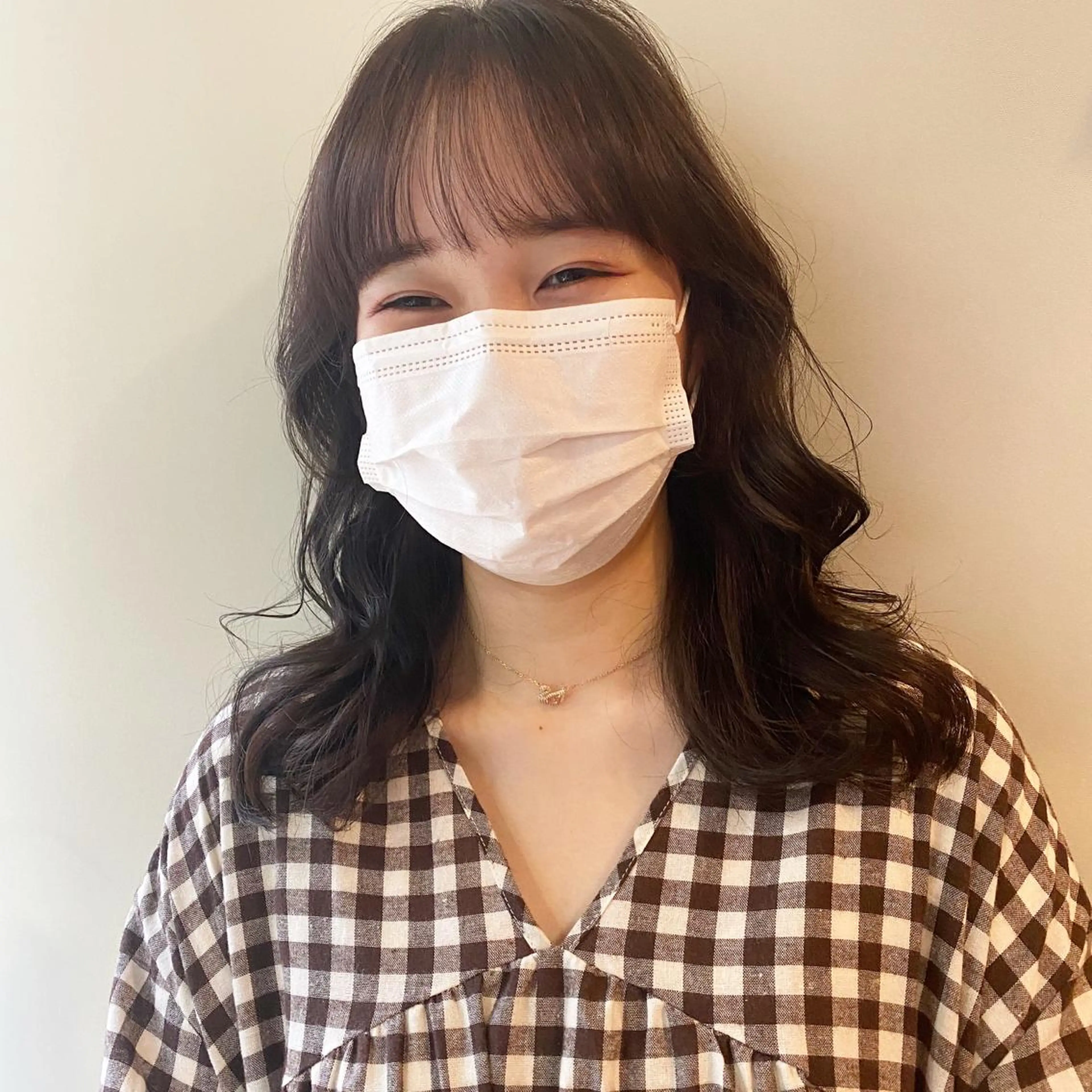 ミディアム シースルーバング GIVET (ジヴェ)所属・撮影モデル募集 🦋soemikaのヘアスタイル