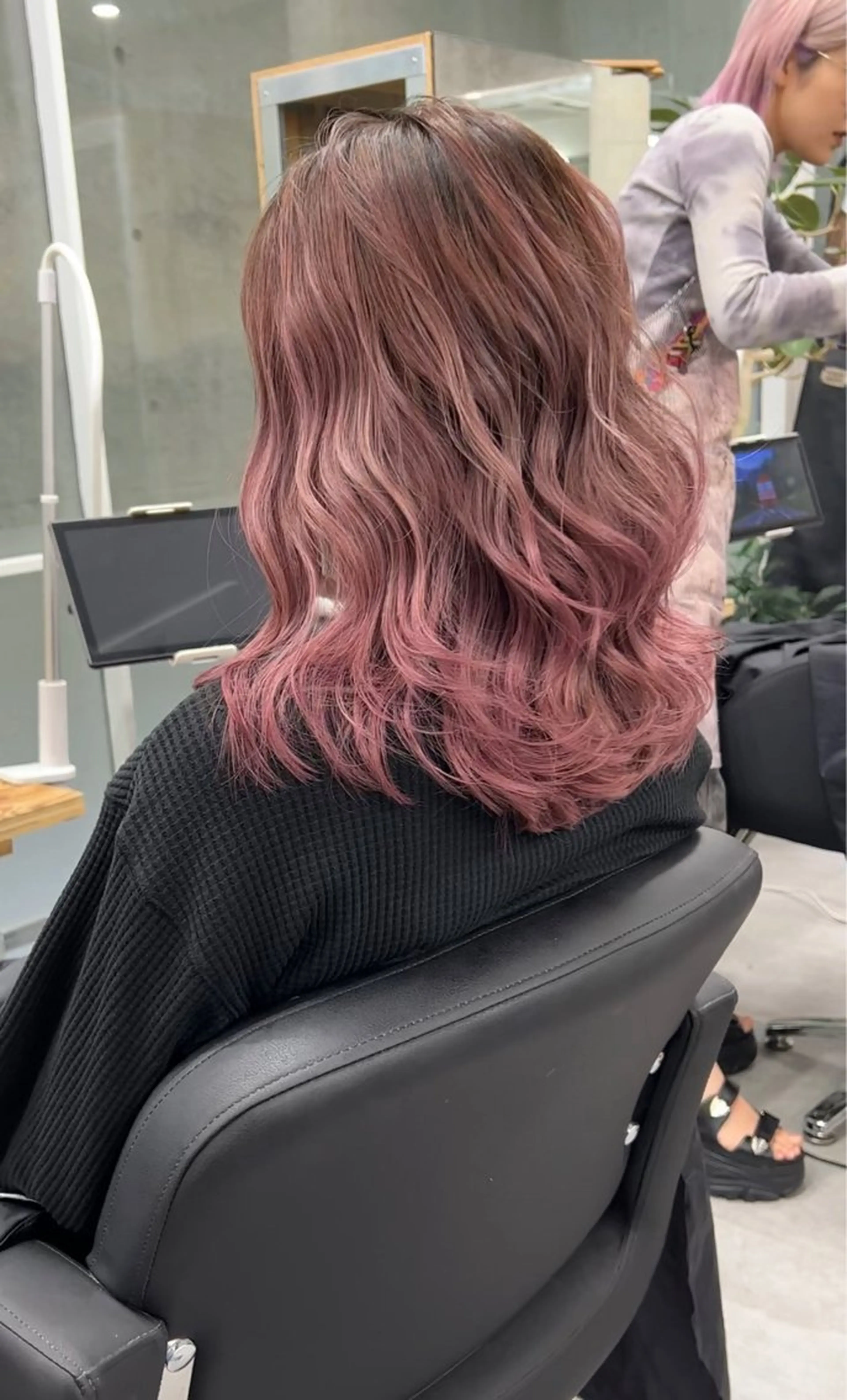 セミロング カラー バレイヤージュ ブリーチ ケアブリーチ ダブルカラー ハイライトカラー welring hair salon所属・welring hair salonのヘアスタイル