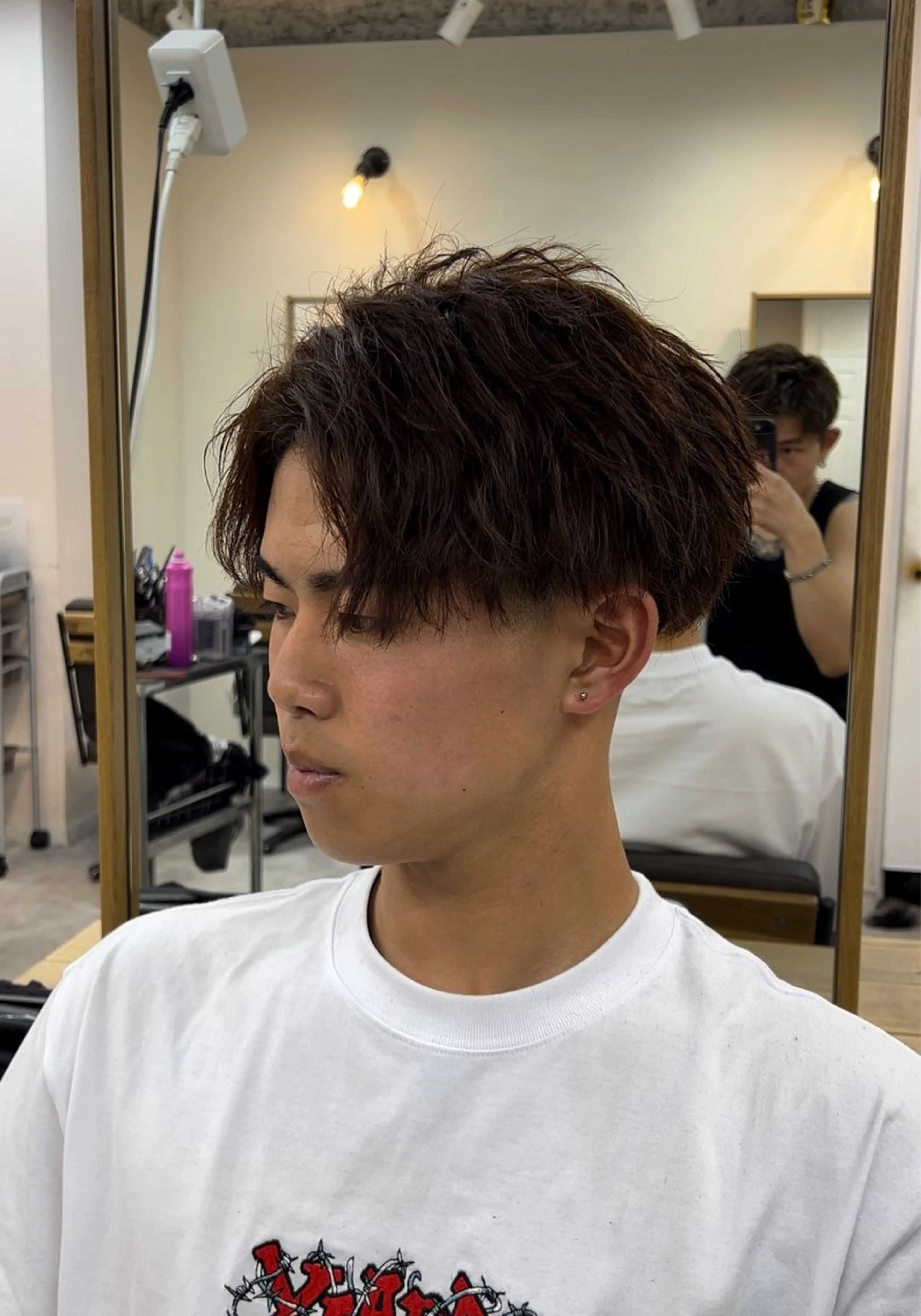 ショート カラー メンズ ブラウンカラー DIECE  SHIBUYA所属・小野寺 彗人のヘアスタイル