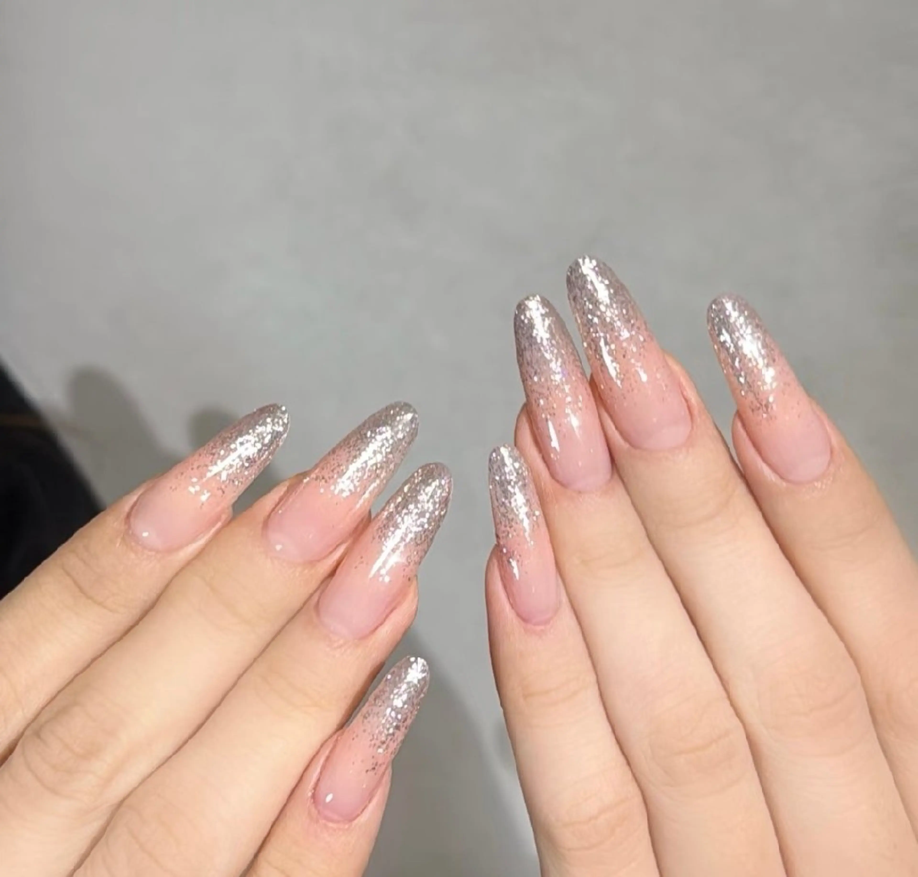 ネイル 長さ出し グラデーション ラメ(グリッター) ラメグラデーション その他(ネイル) MIYUKI  美桜のネイルデザイン