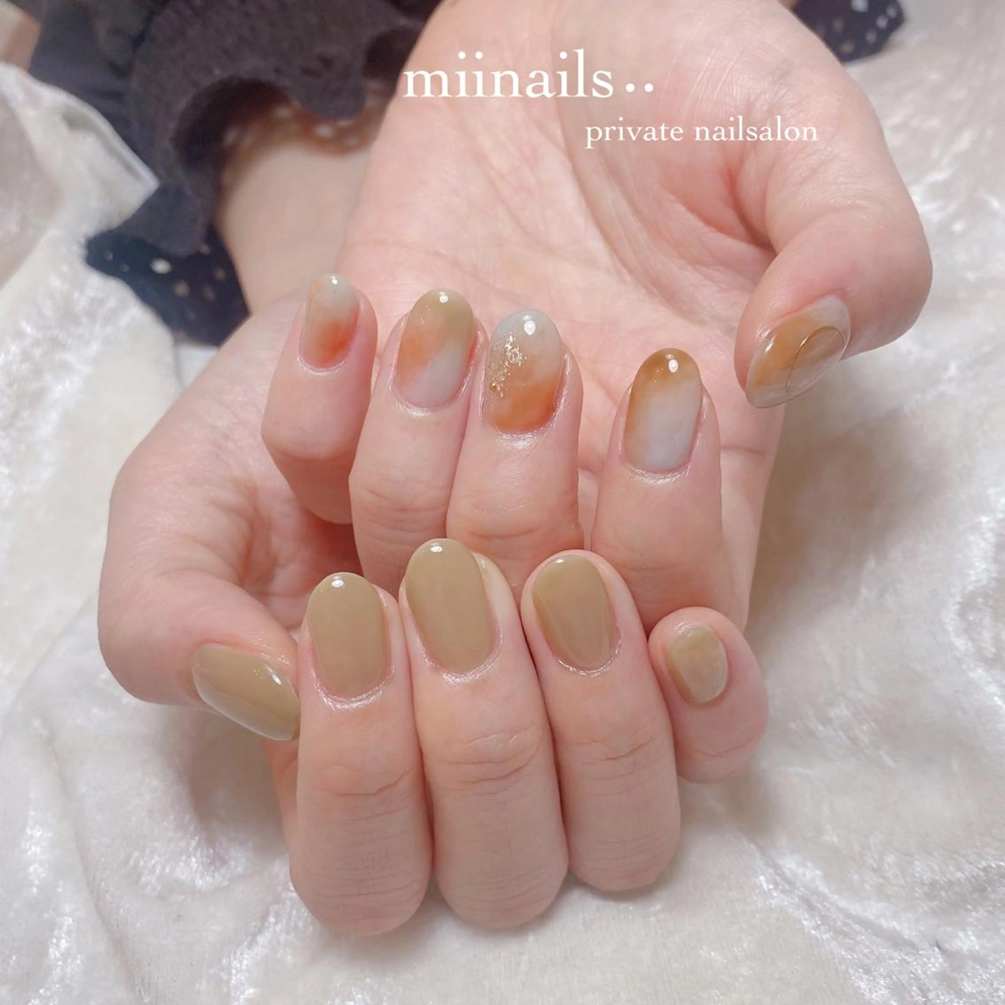 ネイル 韓国ネイル ワンホンネイル ハンドネイル nailsalon miinailsのネイルデザイン