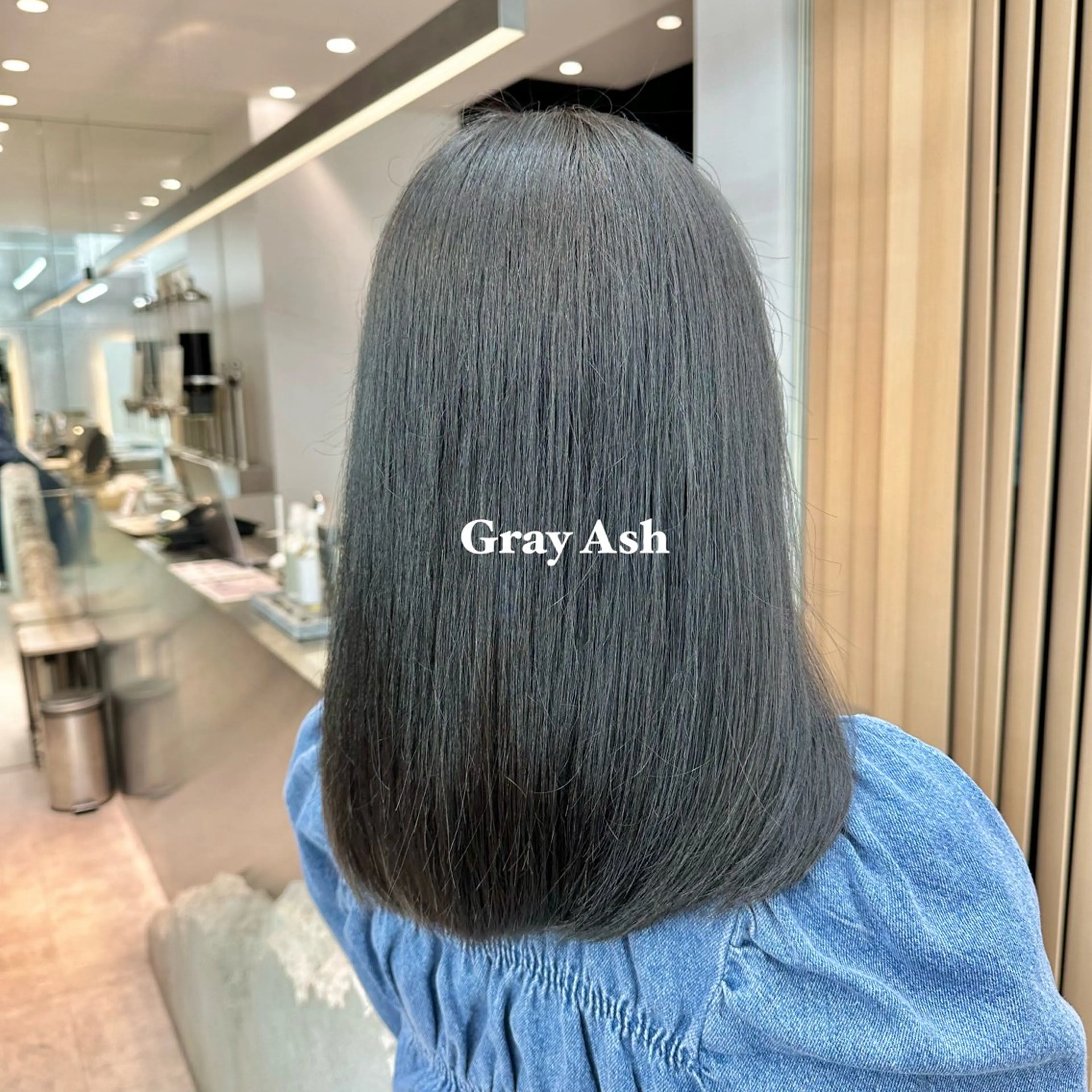 カラー アッシュ 縮毛矯正/髪質改善 /ボブ/ともきのヘアスタイル