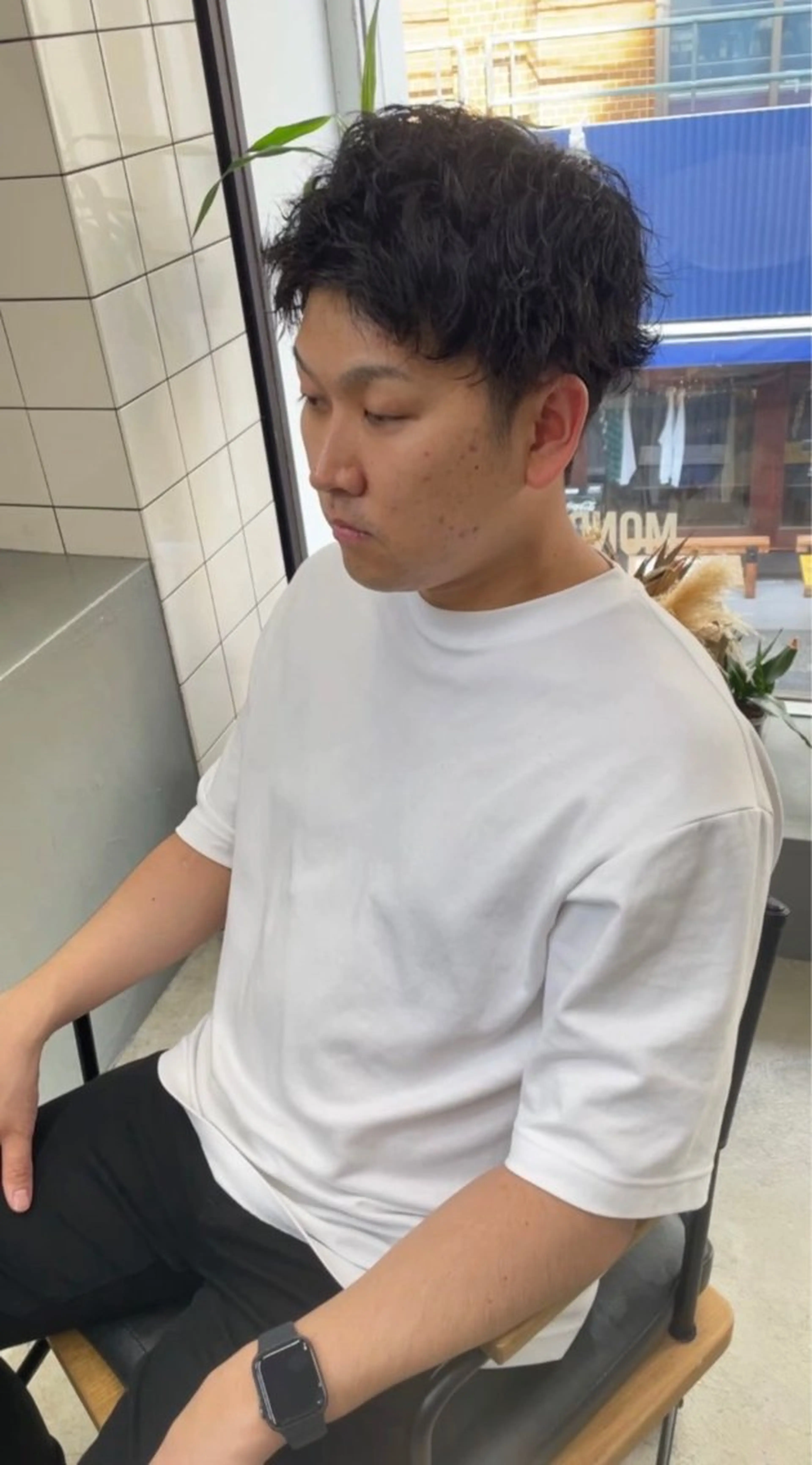 ショート パーマ メンズ カット パーマ メンズ専門サロン wokeのヘアスタイル