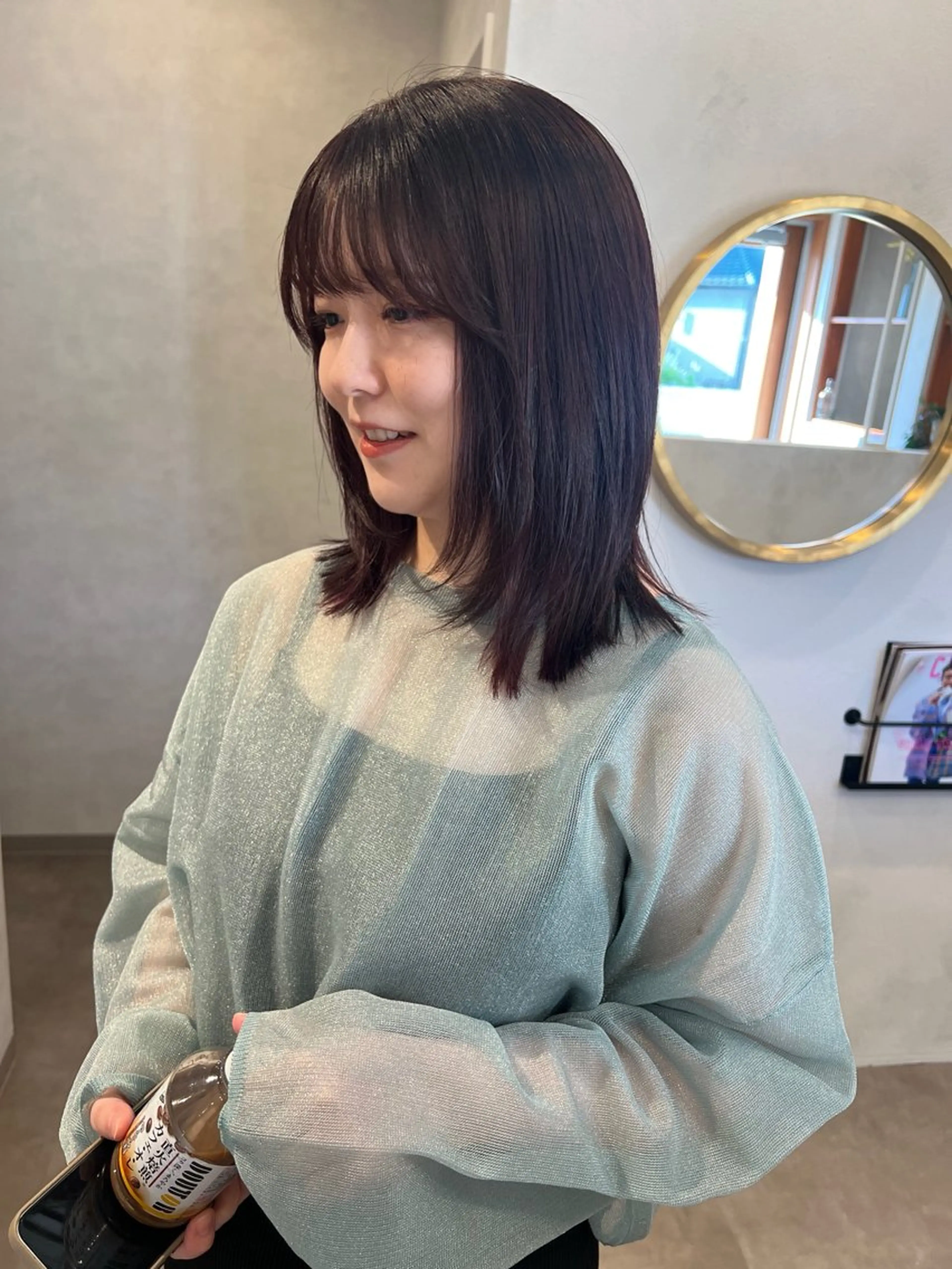 ミディアム TERMINAL bern所属・縮毛矯正/髪質改善 riwaのヘアスタイル