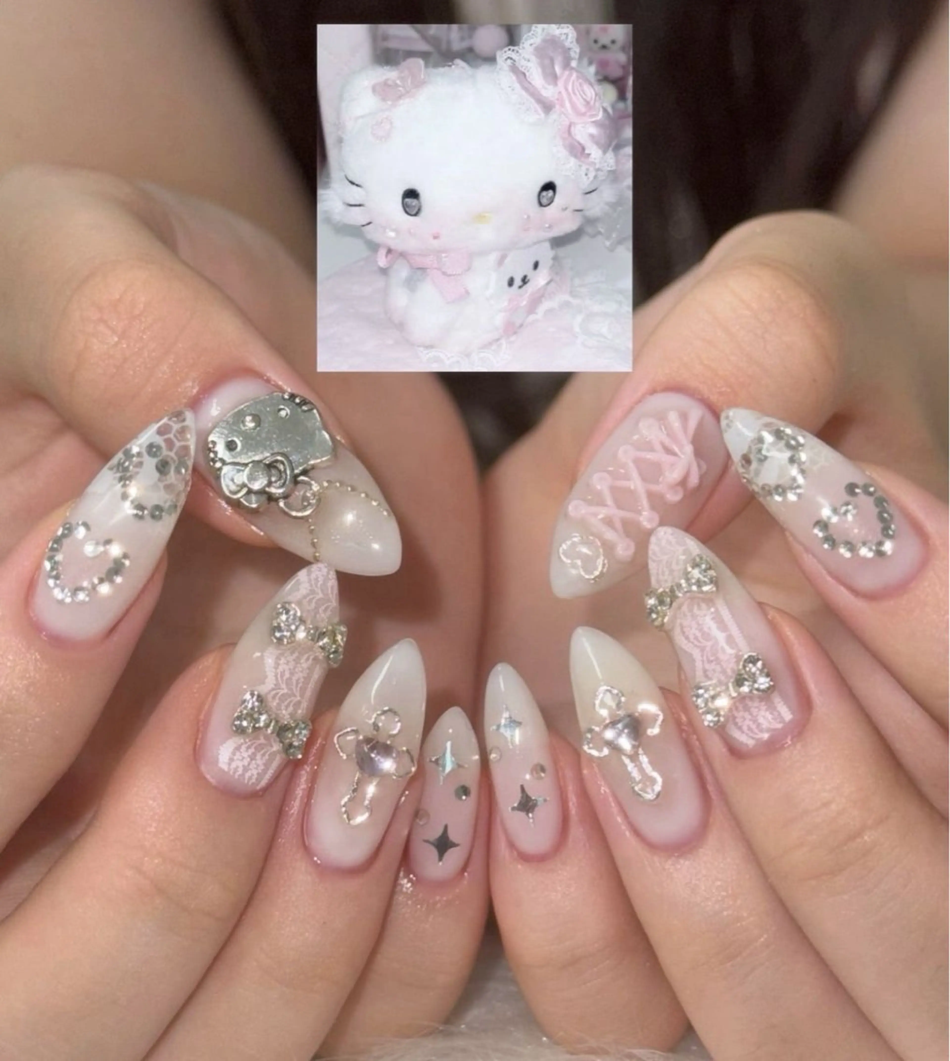 ネイル 韓国ネイル ニュアンスネイル シンプルネイル 春ネイル バレンタイン Nihonthy Nail 新宿所属・Nihonthy Nail 新宿のネイルデザイン