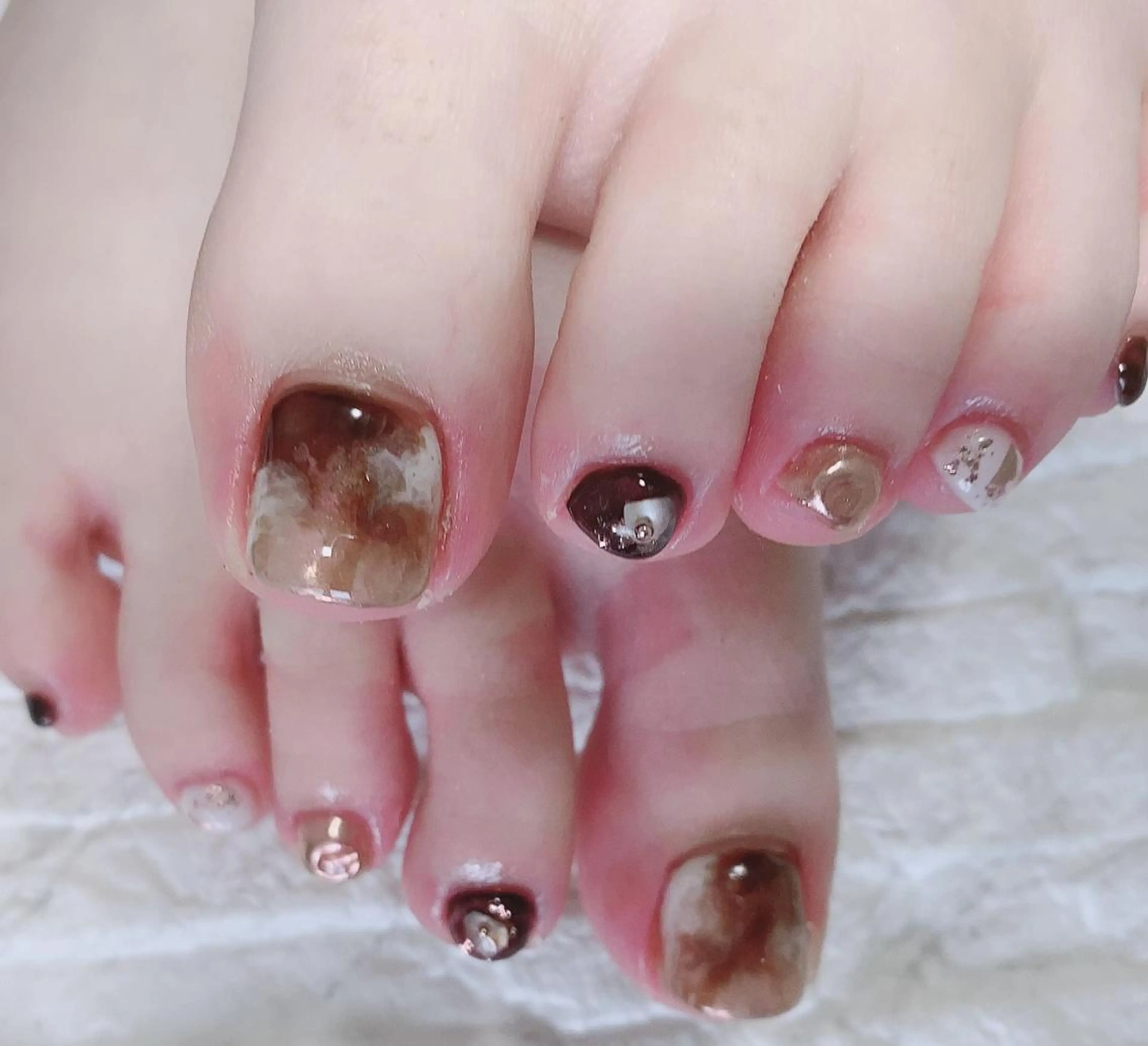 ネイル アートネイル フットネイル yochi nailのネイルデザイン