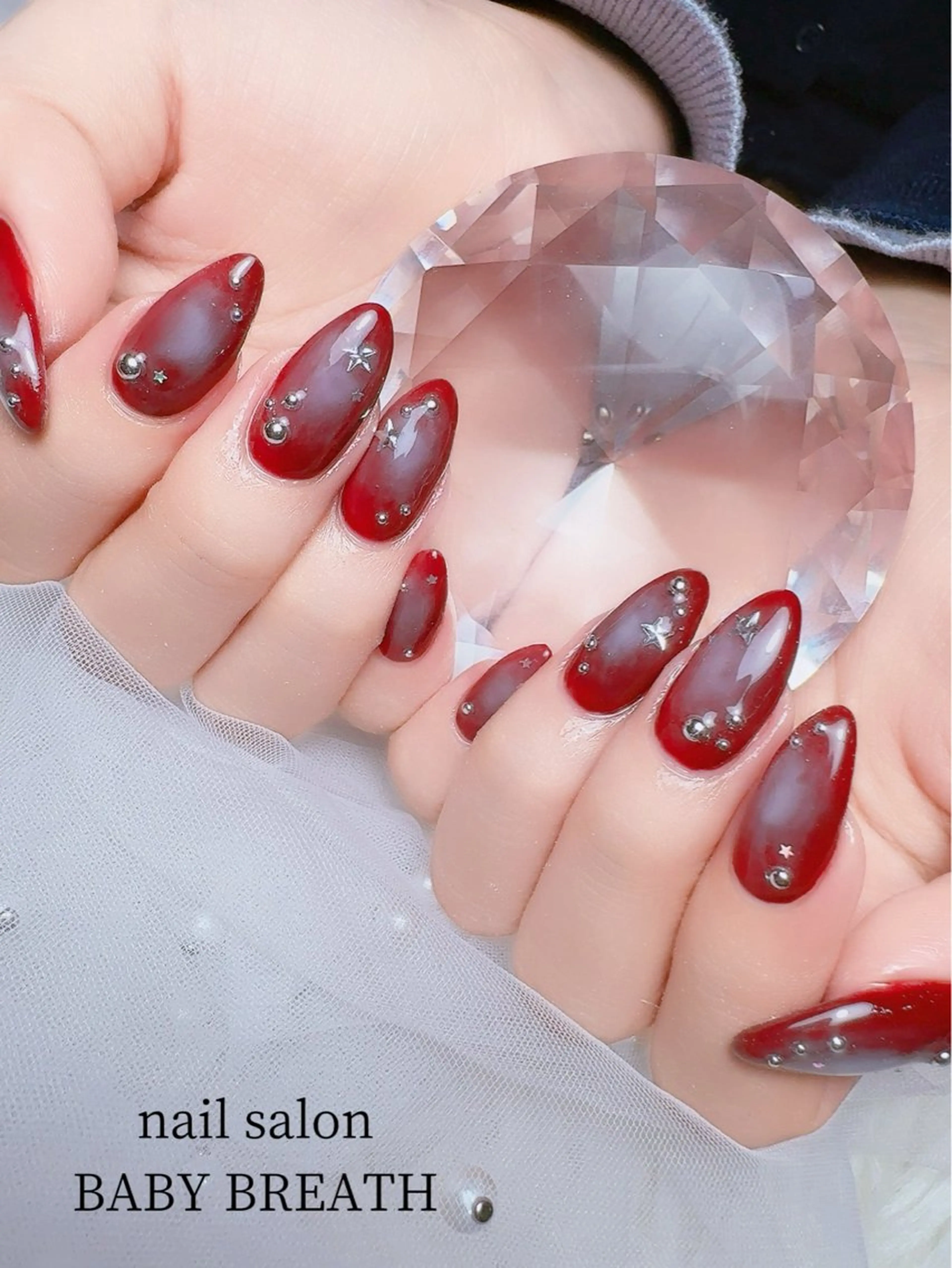 ネイル アートネイル フラッシュネイル フットネイル グラデーション ラメ(グリッター) ハンドネイル BABY  BREATH所属・y natsumiのネイルデザイン