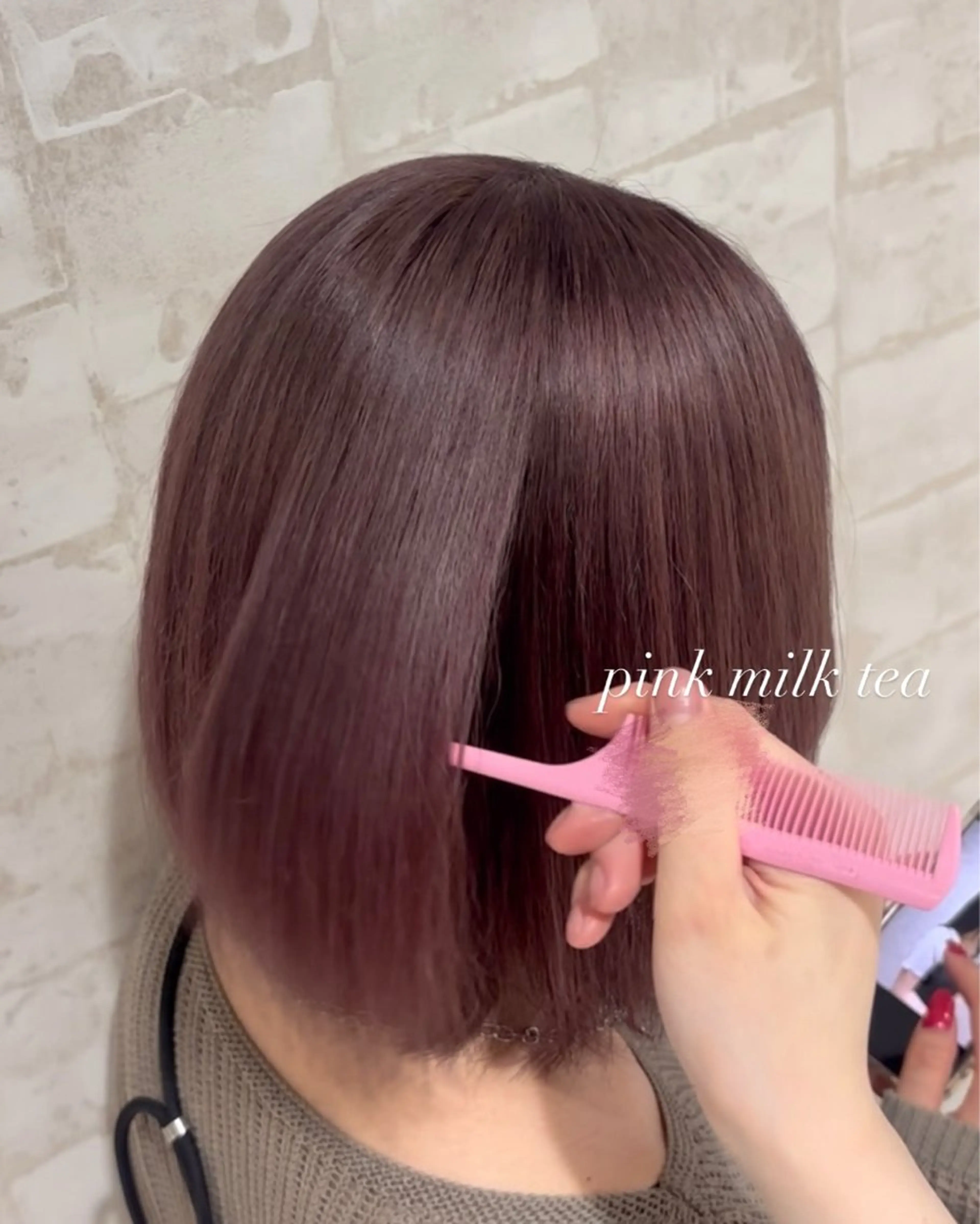 カラー ブリーチ ダブルカラー ピンクカラー ヘアカラー ダブルカラー🎀 / 髪質改善🪞✨/伽音のヘアスタイル