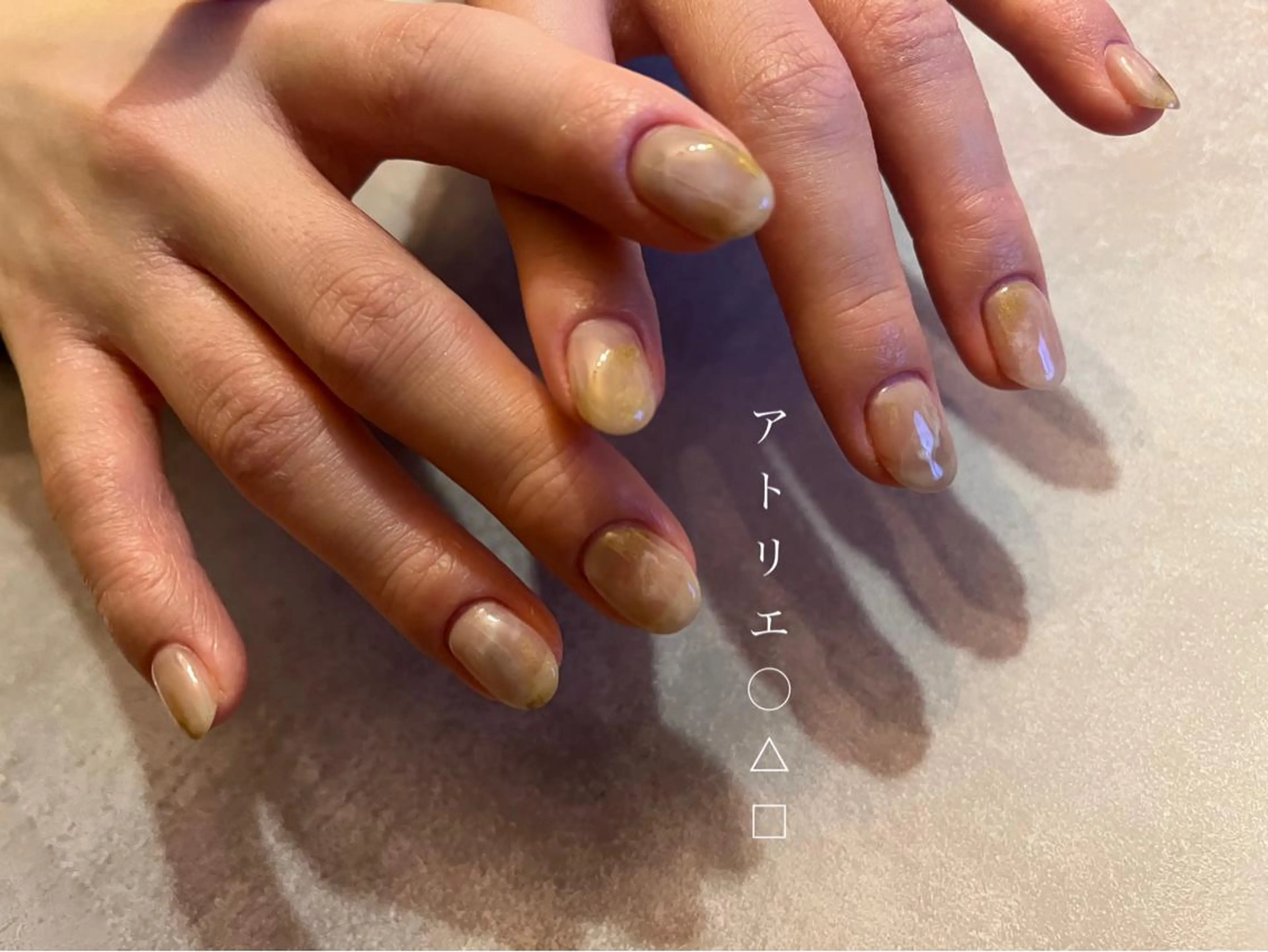 ネイル オフィスネイル ハンドネイル アトリエ ○△□のネイルデザイン