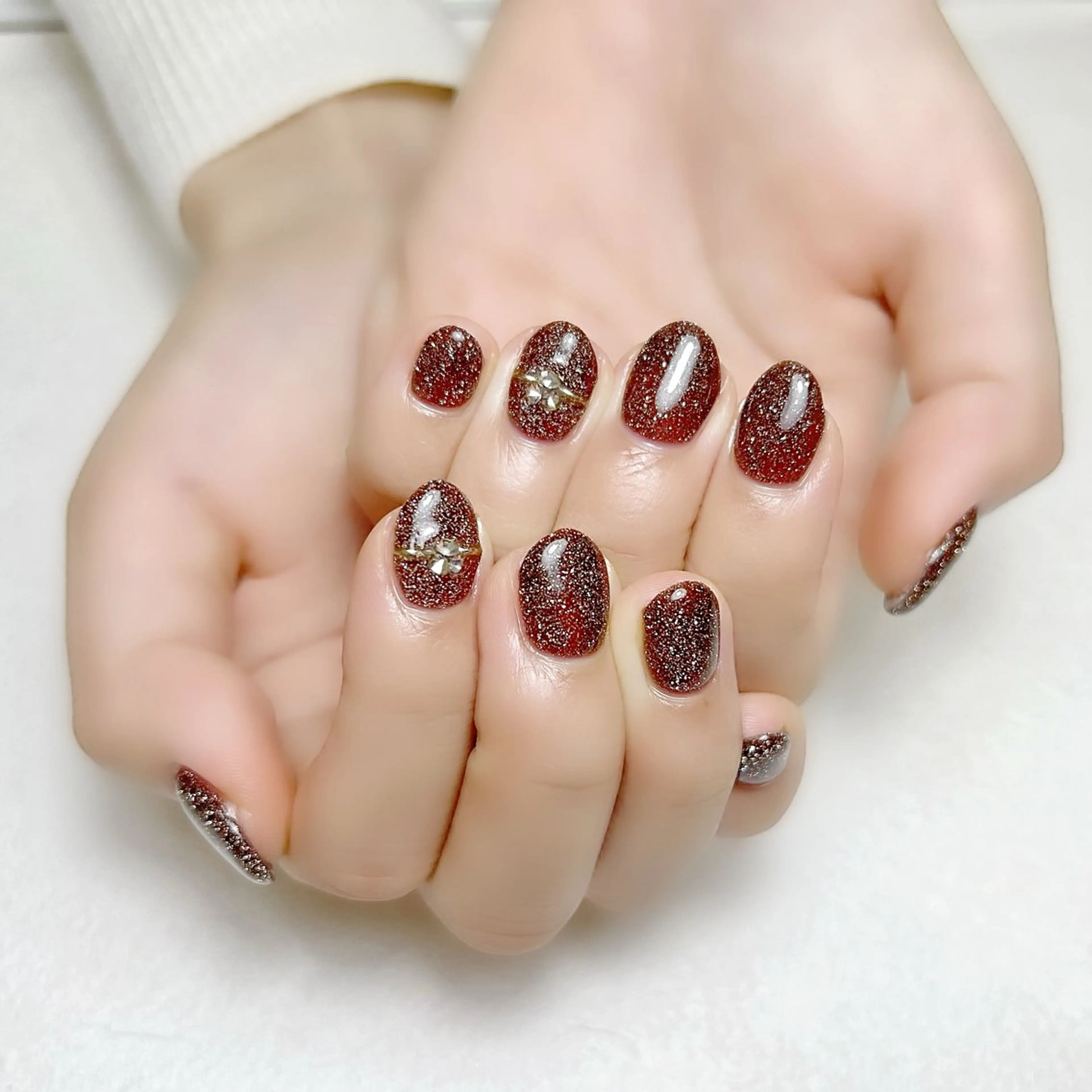 ネイル フラッシュネイル オフィスネイル ワンカラーネイル rouse nail RISATOのネイルデザイン