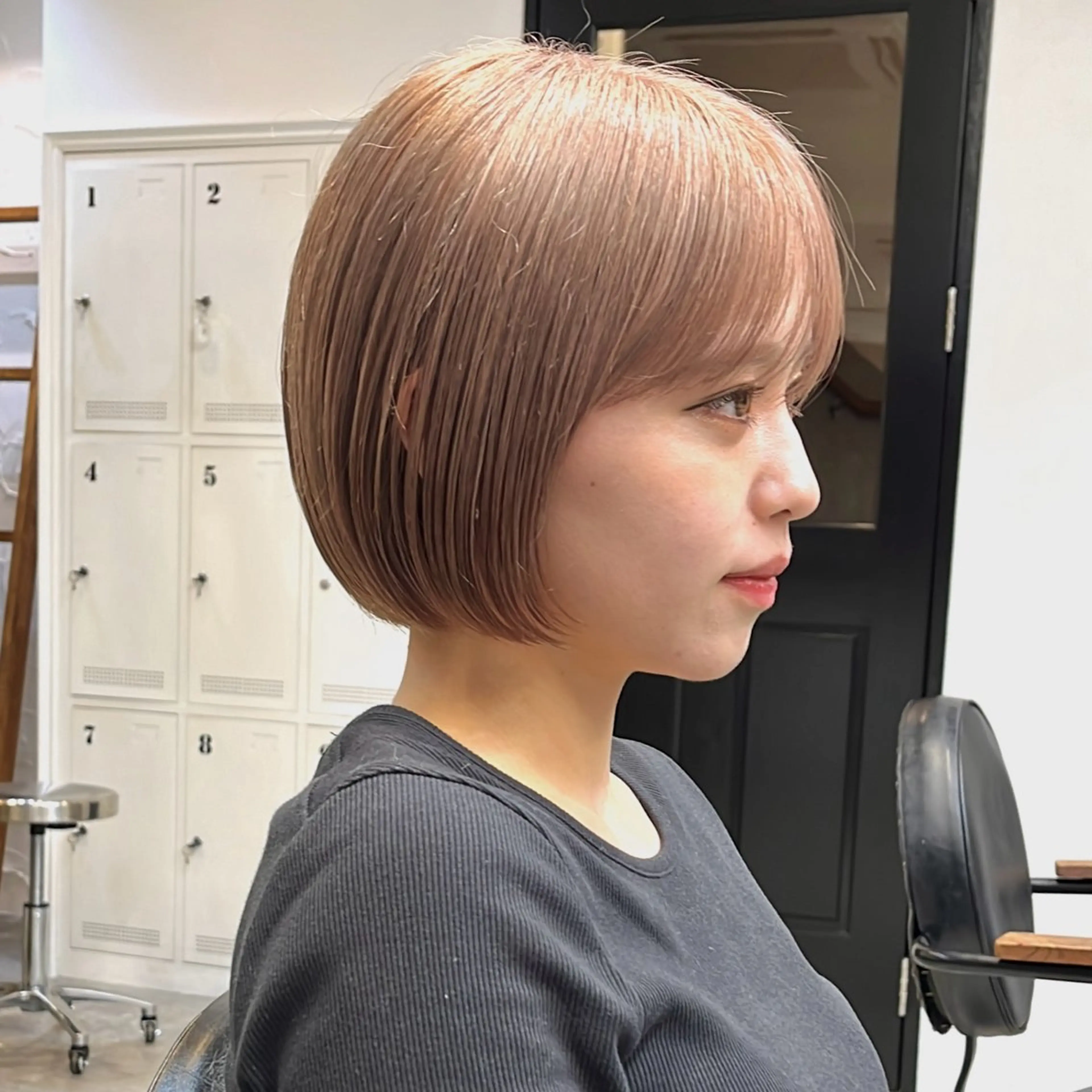 ショート カット トリートメント i.+FERiCIA.所属・ボブ／アンニュイ 🌷しだひめな🌷のヘアスタイル