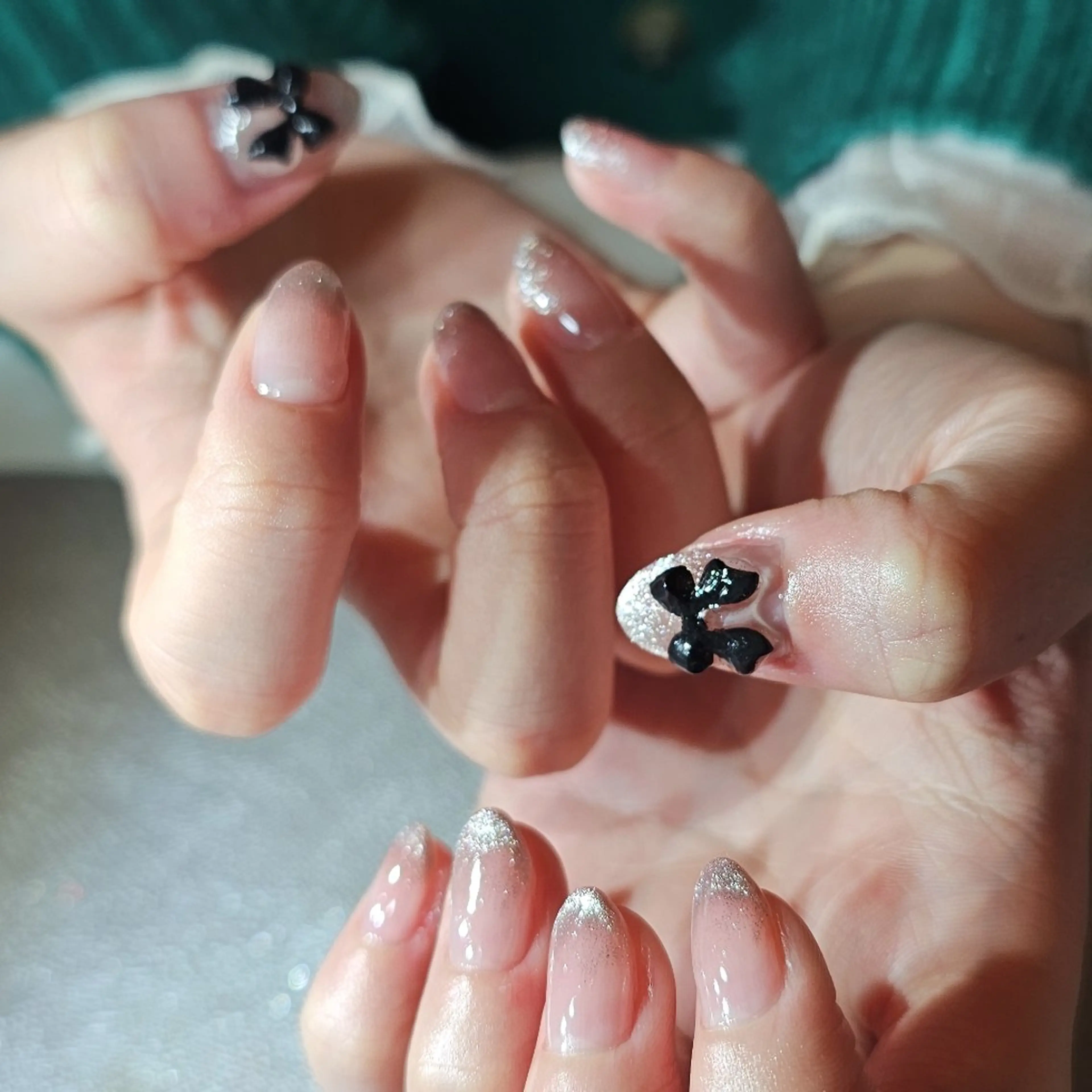 ネイル フレンチネイル マグネットネイル salon de Princess所属・salon de  Princessのネイルデザイン