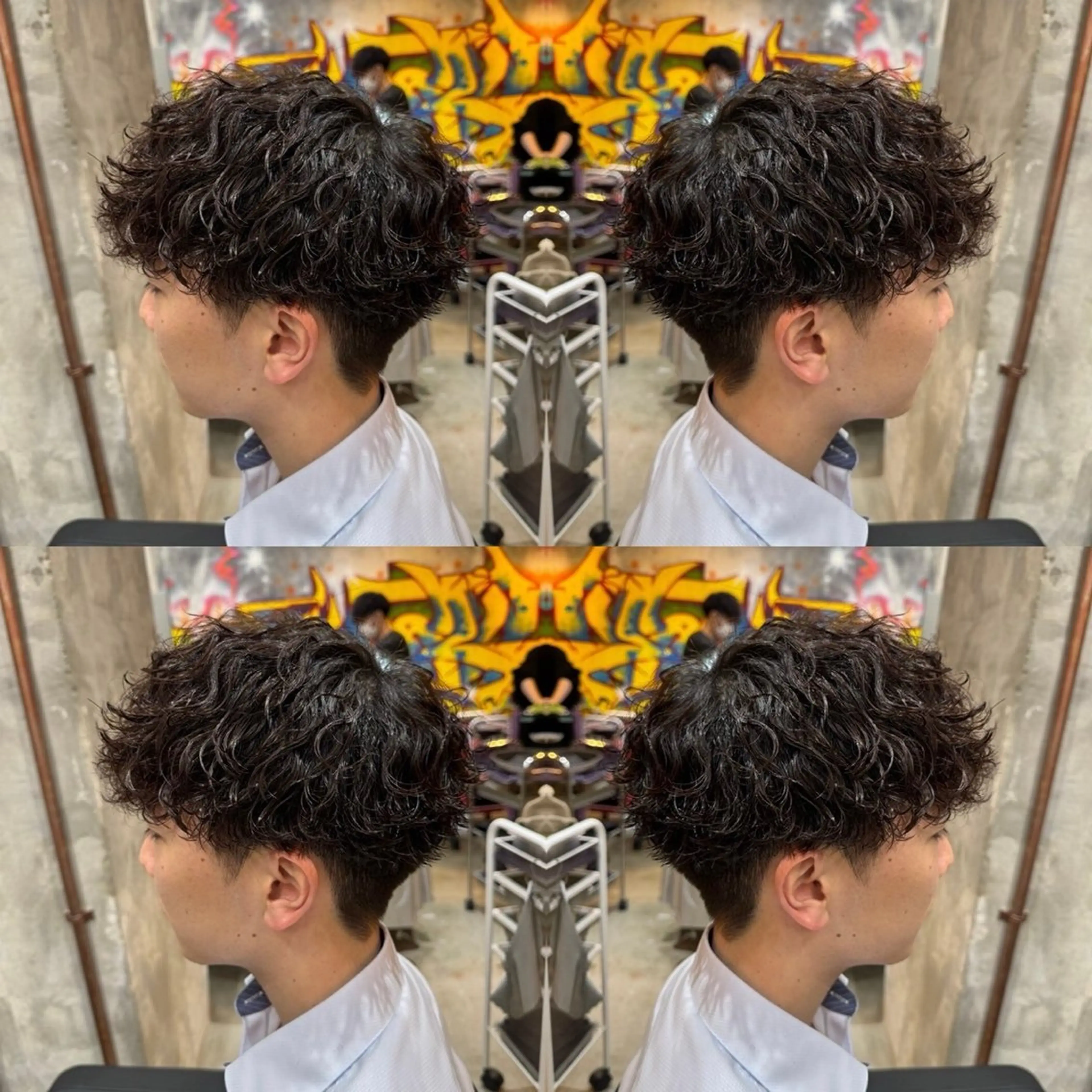 ショート メンズ ⚡️メンズパーマ特化 mens支持◎/忠地のヘアスタイル