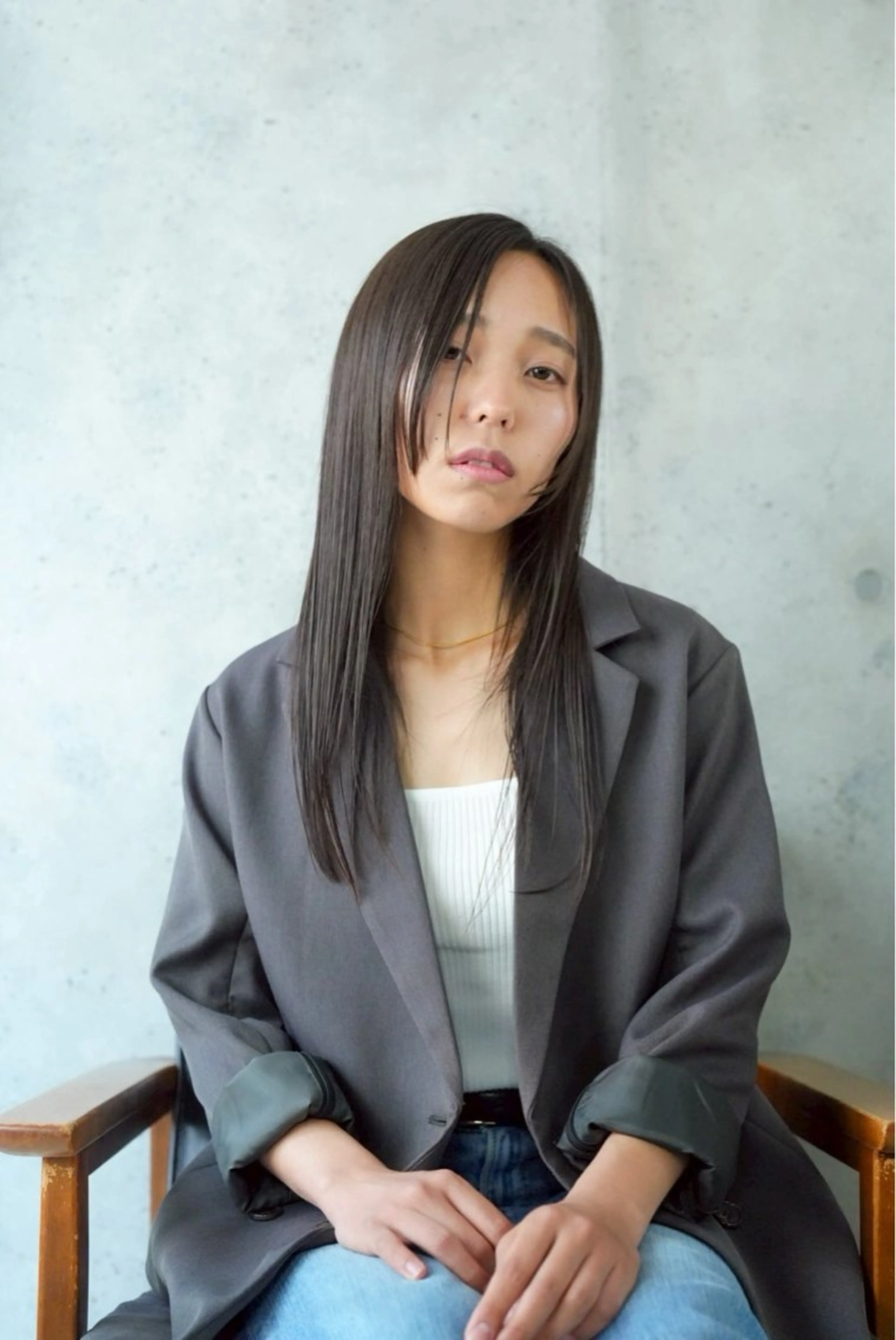 ロング 似合わせカット 透明感カラー/中野のヘアスタイル