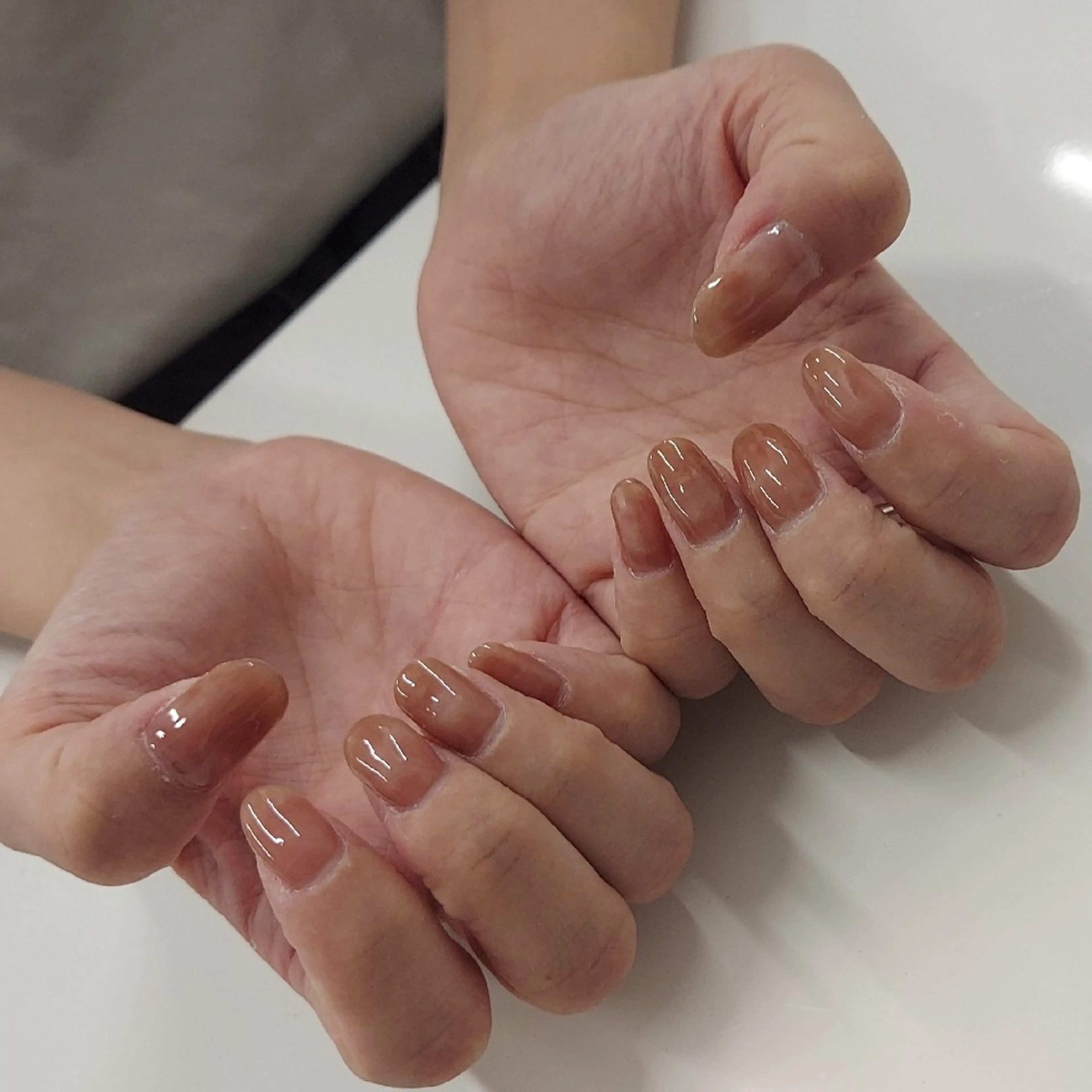 ネイル ワンカラーネイル オレンジ I.NAILS 布施店所属・I.NAILS布施店 Yamasakiのネイルデザイン