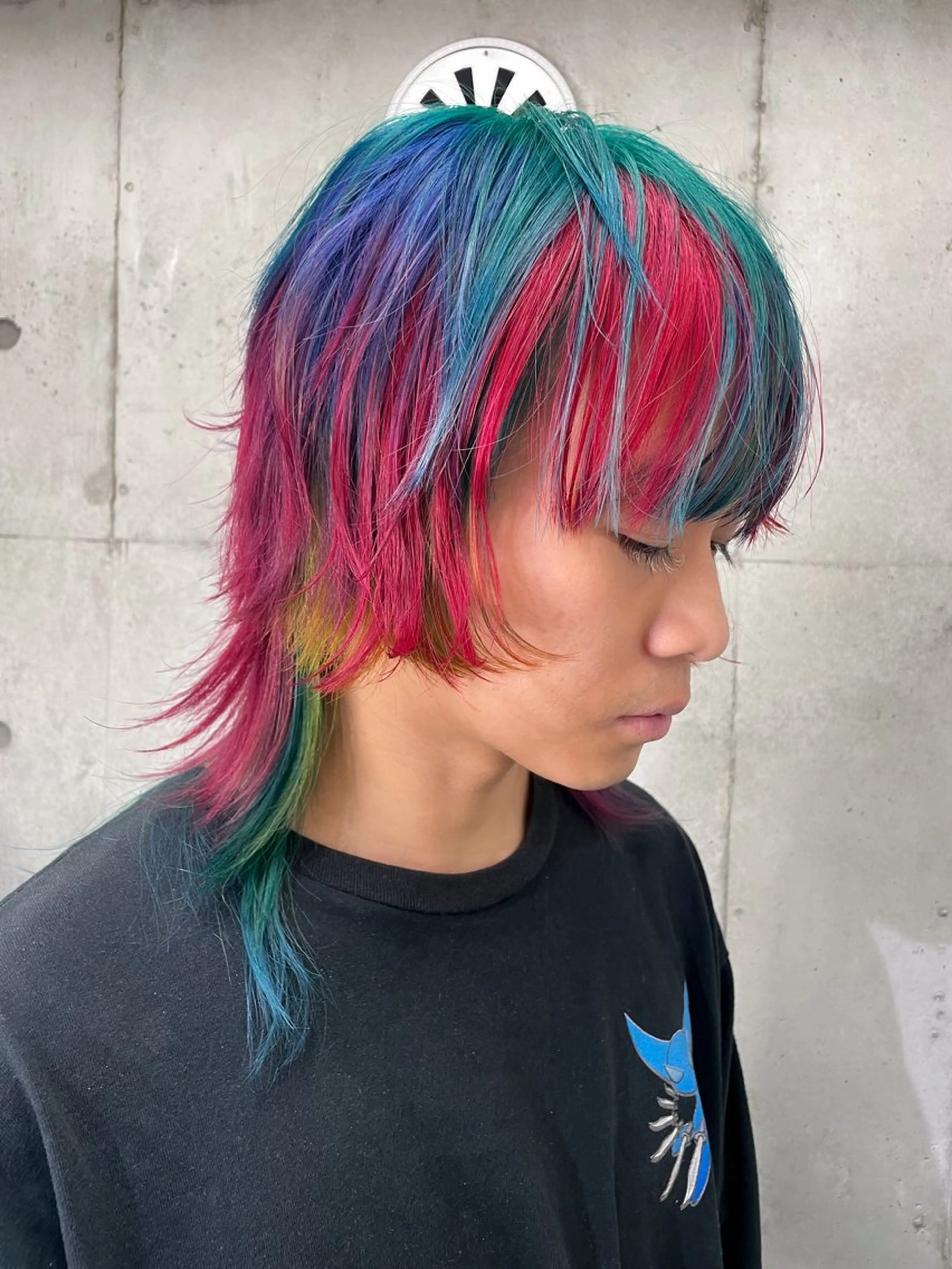 ミディアム ヘアカラー ハイトーン/ブリーチ /ウルフ⛓️MAKIのヘアスタイル