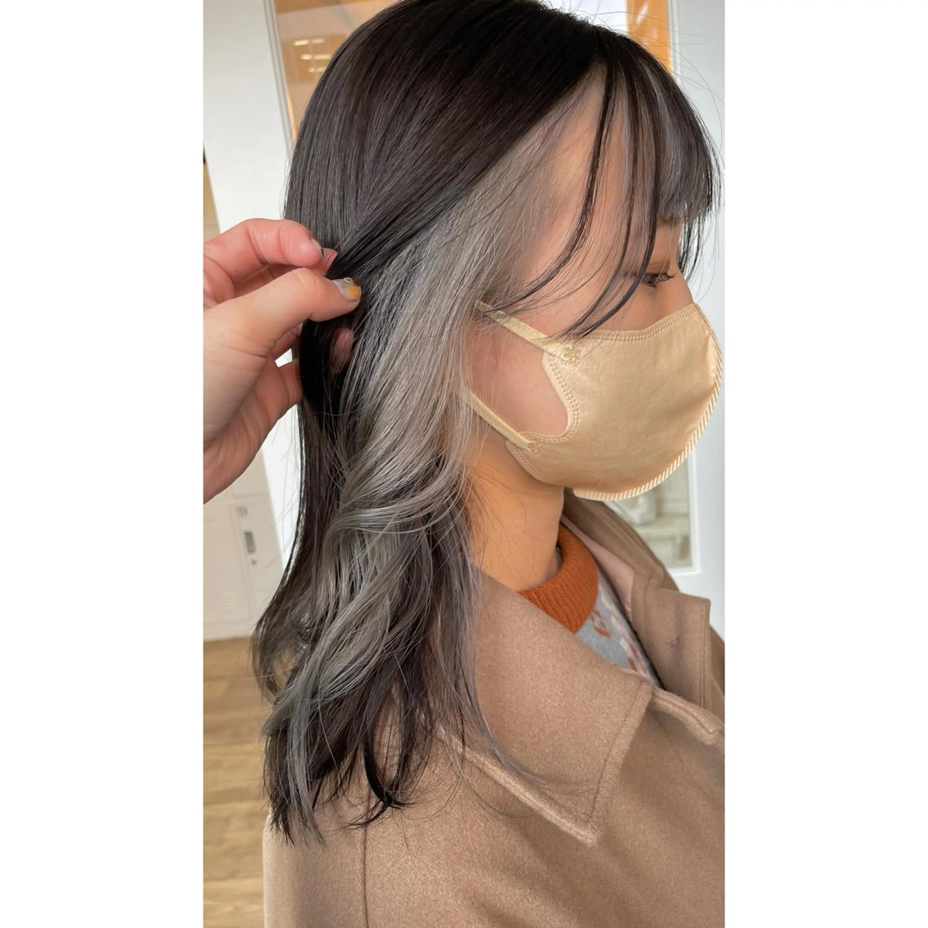 ꕥ inner color （ブリーチ込み） + リペアトリートメント 🛁の写真