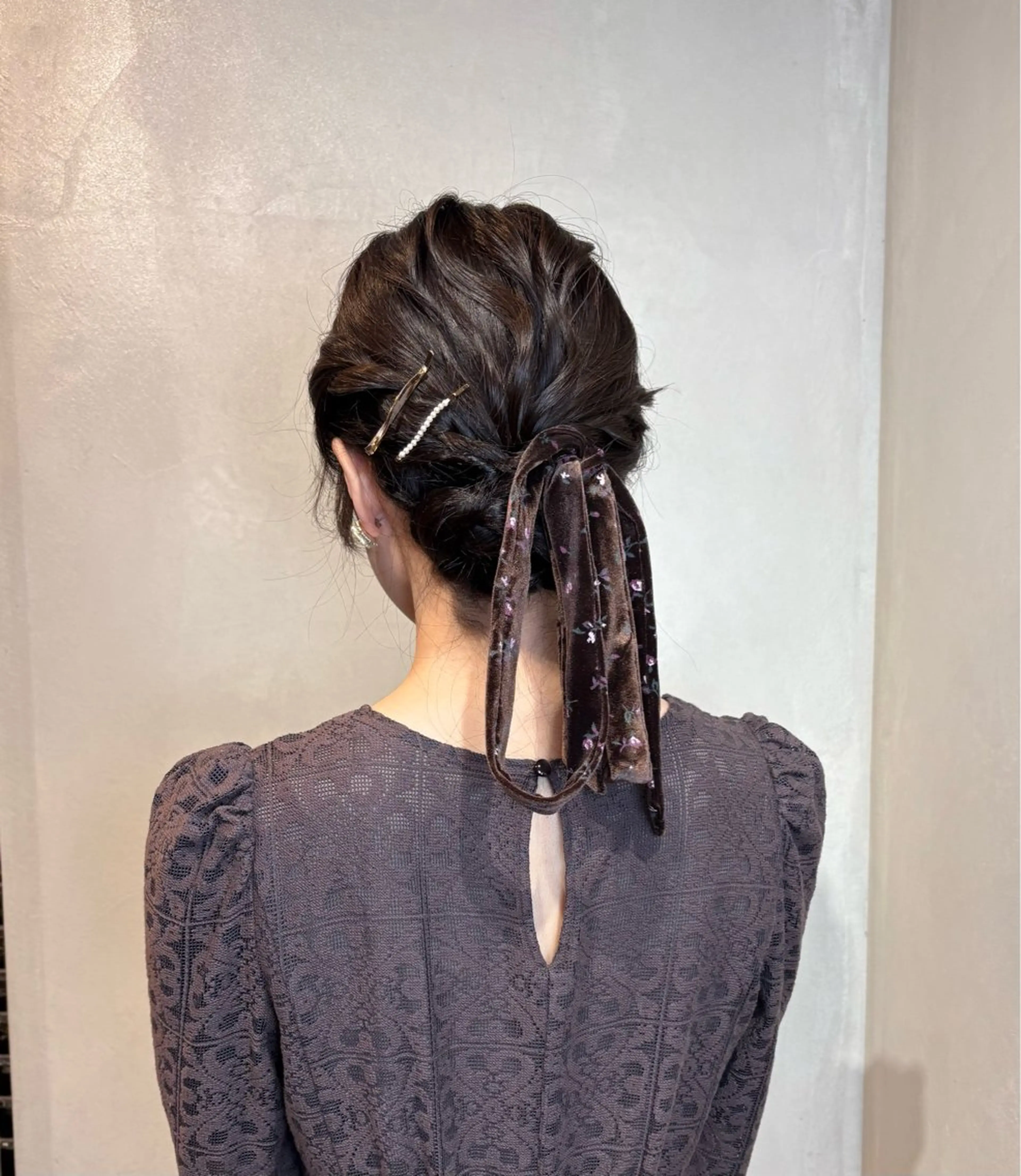 ミディアム ヘアアレンジ ヘアセット BeBe /スタイリストのヘアスタイル