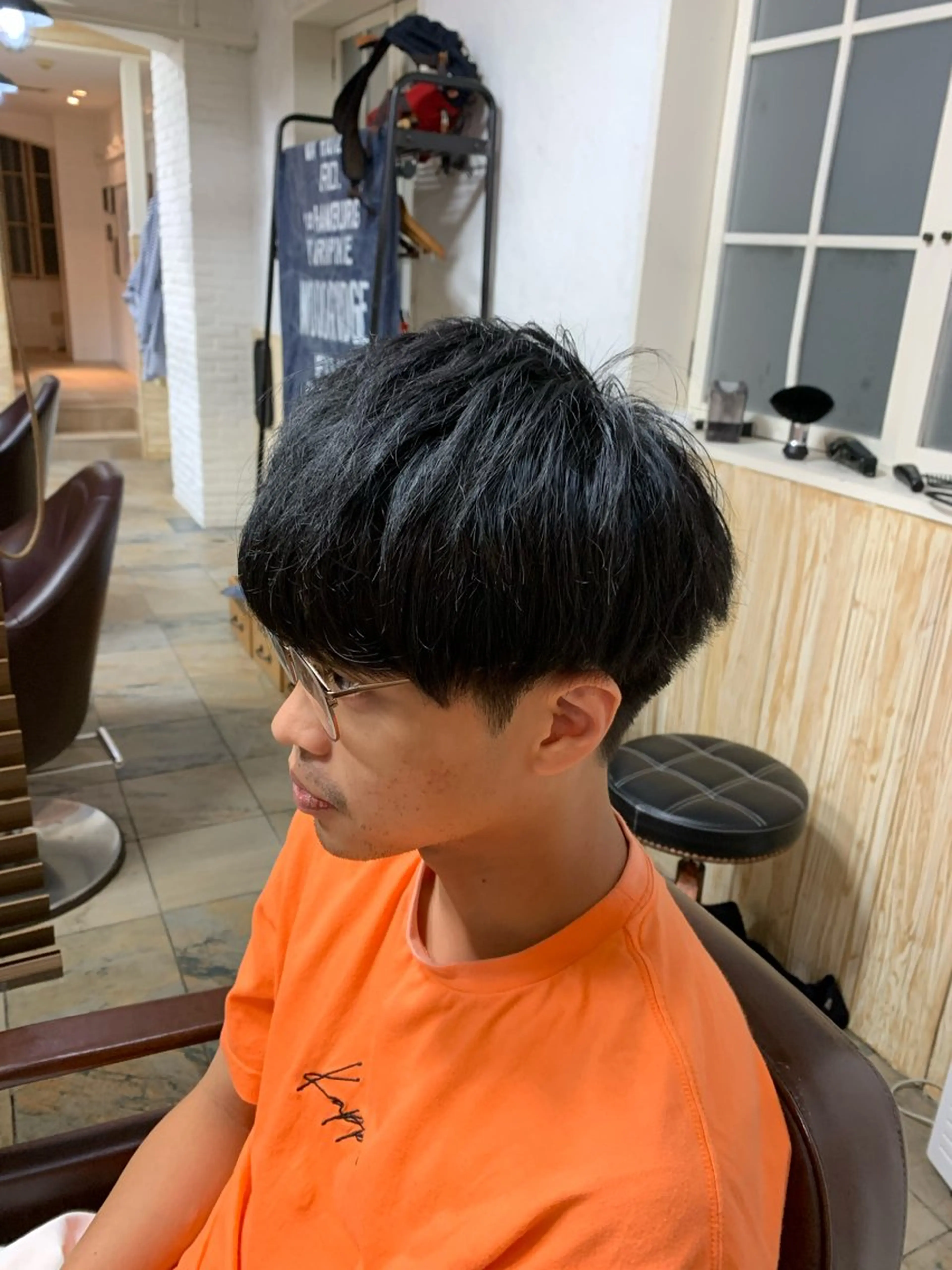 ショート メンズ マッシュ 刈り上げ フェードカット/メン ズパーマ/森巧真のヘアスタイル