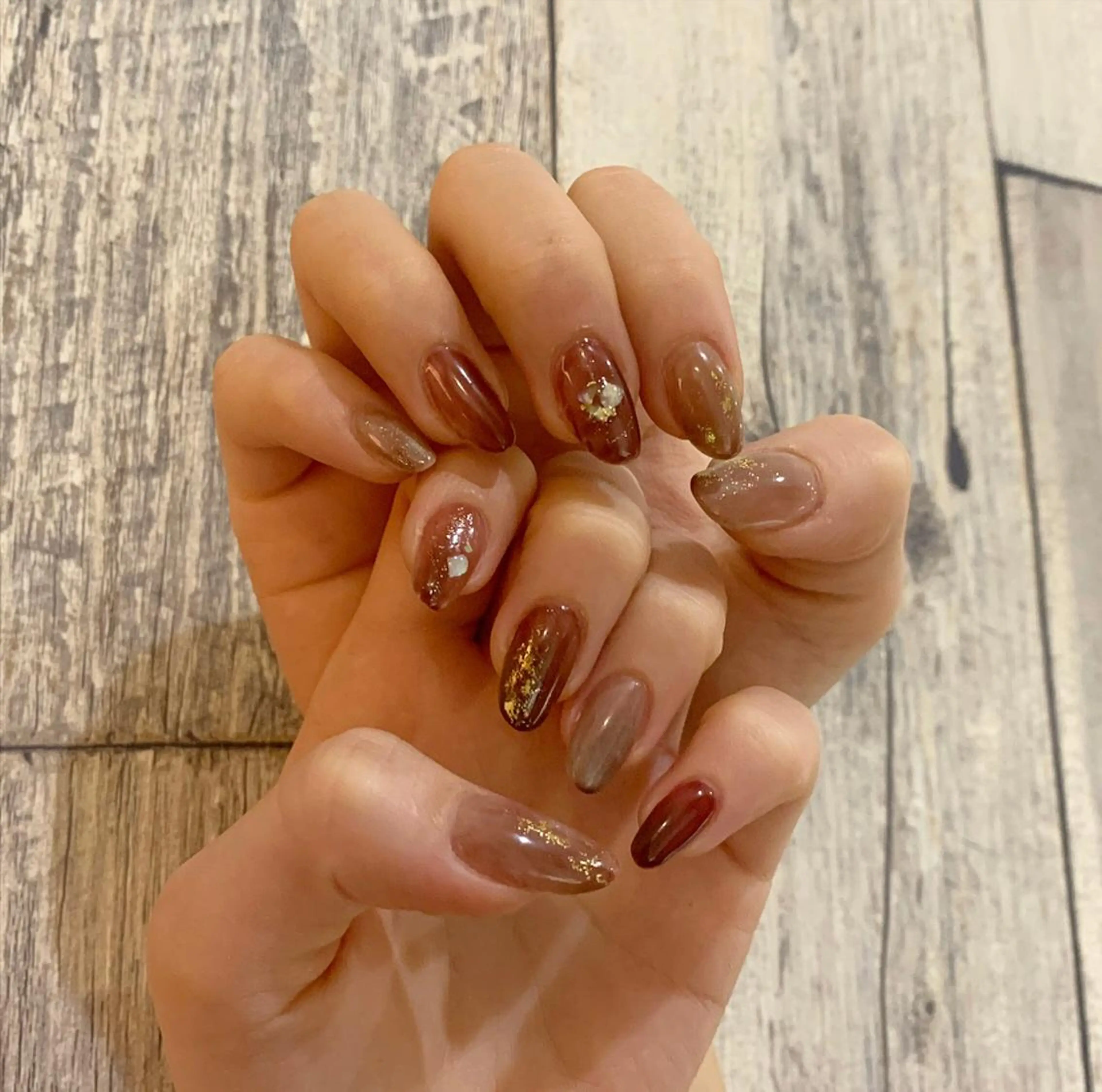 ネイル ボルドー Fumina .のネイルデザイン