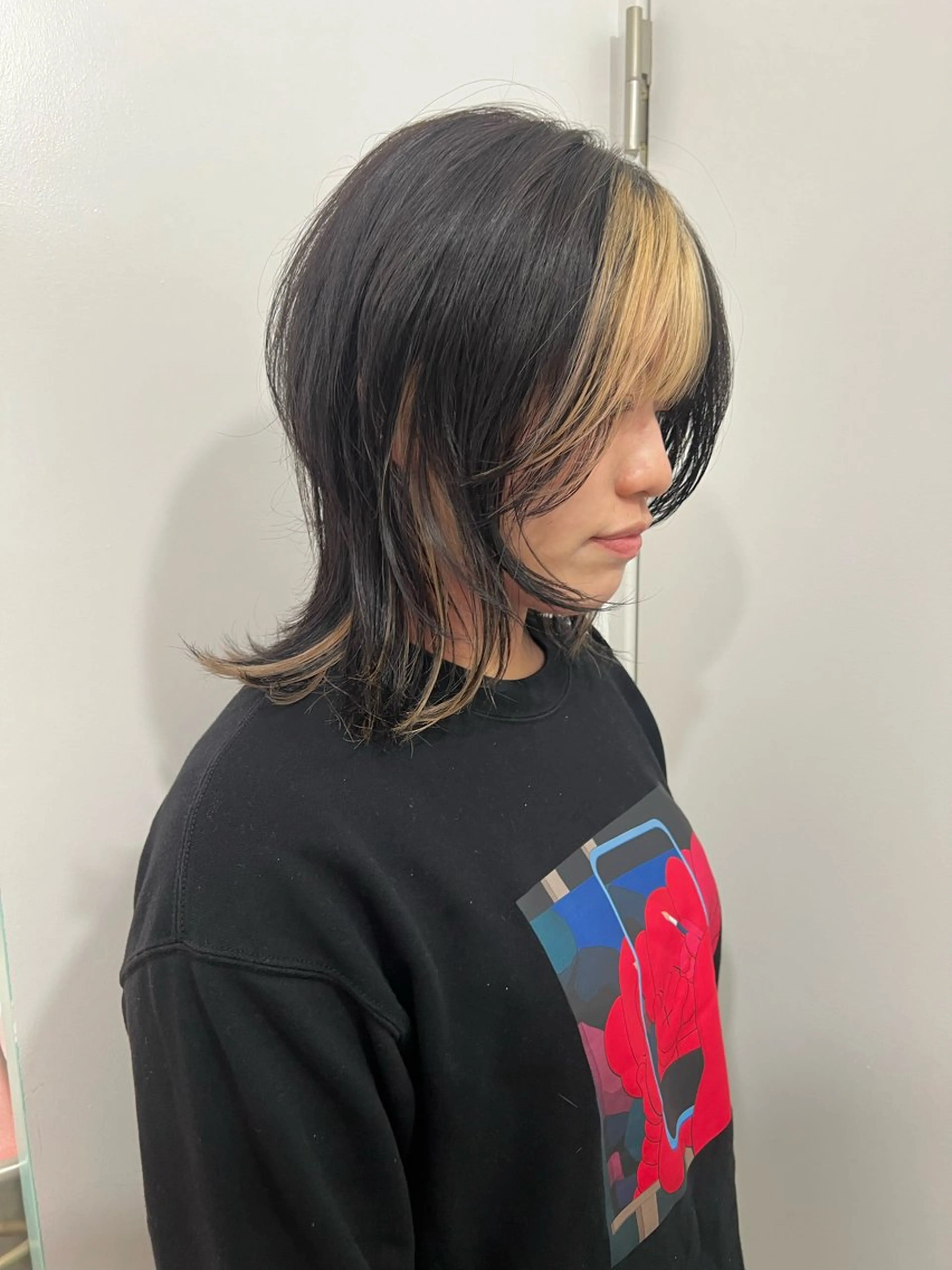 ミディアム ヘアカラー トリートメント 💥ウルフカット デザインあんな💥のヘアスタイル