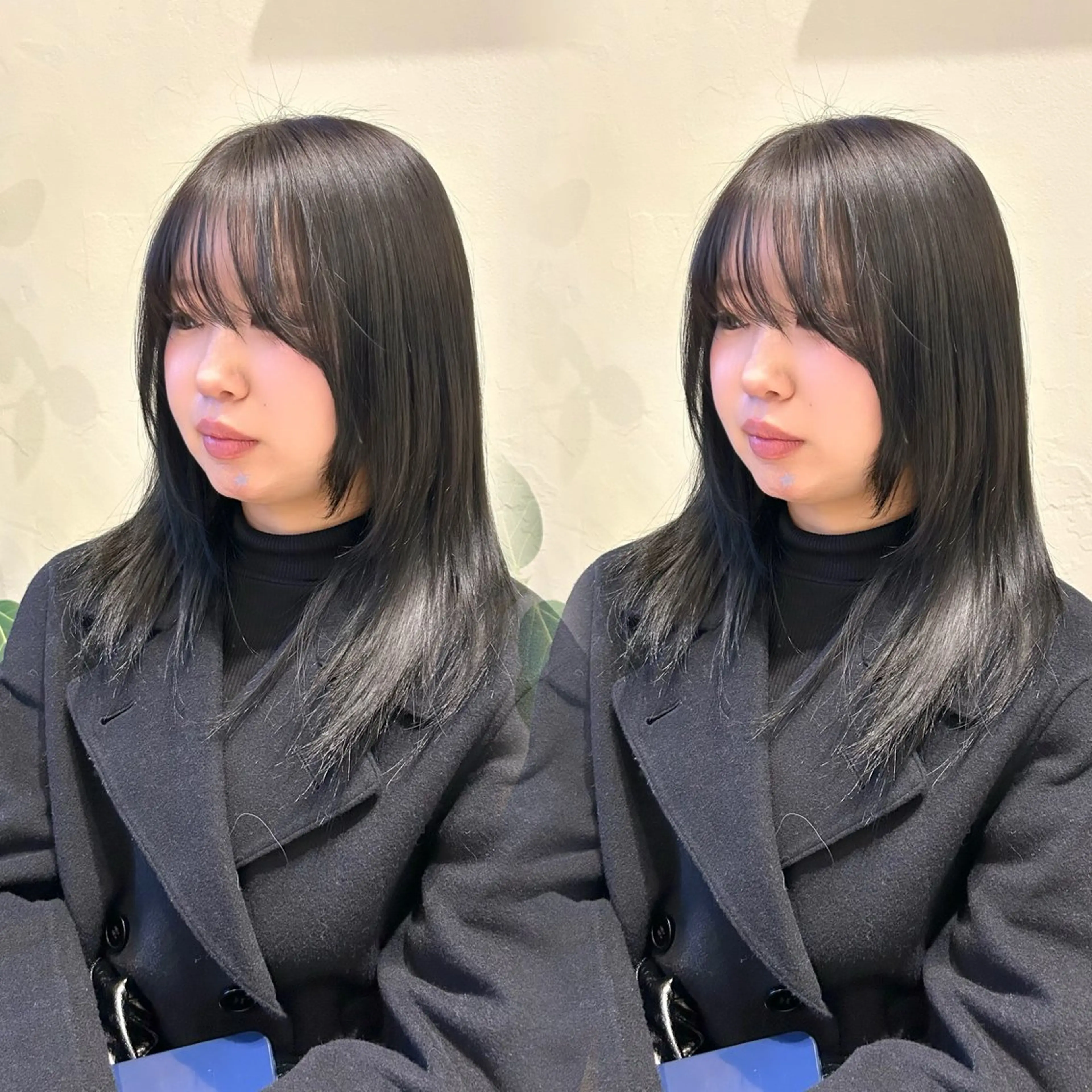 セミロング ヘアカラー 🫧ニュアンスカラー 🫧横田 冴🫧のヘアスタイル