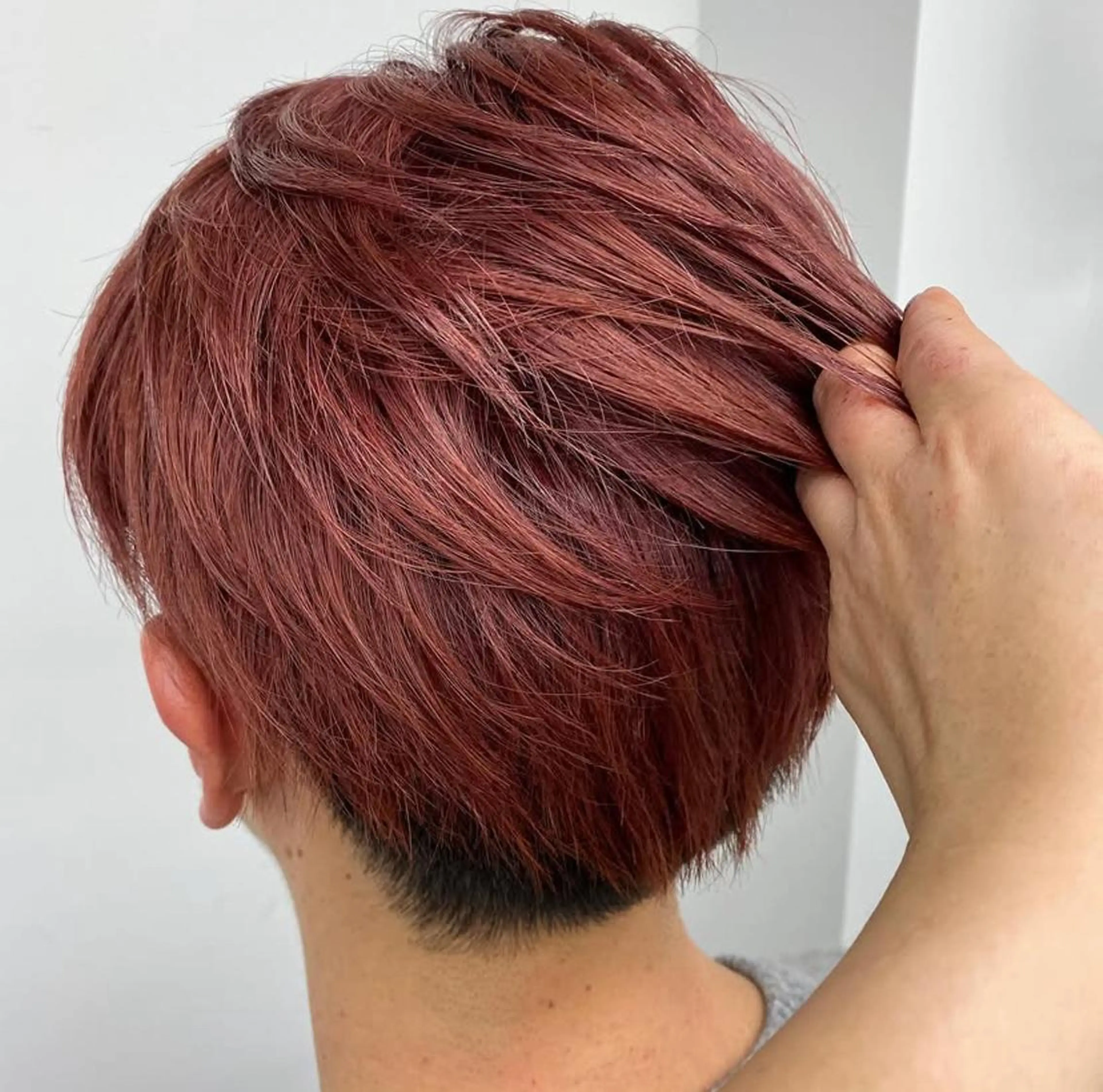 メンズ カラー 髪質改善✴️艶ケア 透明感カラー🫧颯太のヘアスタイル