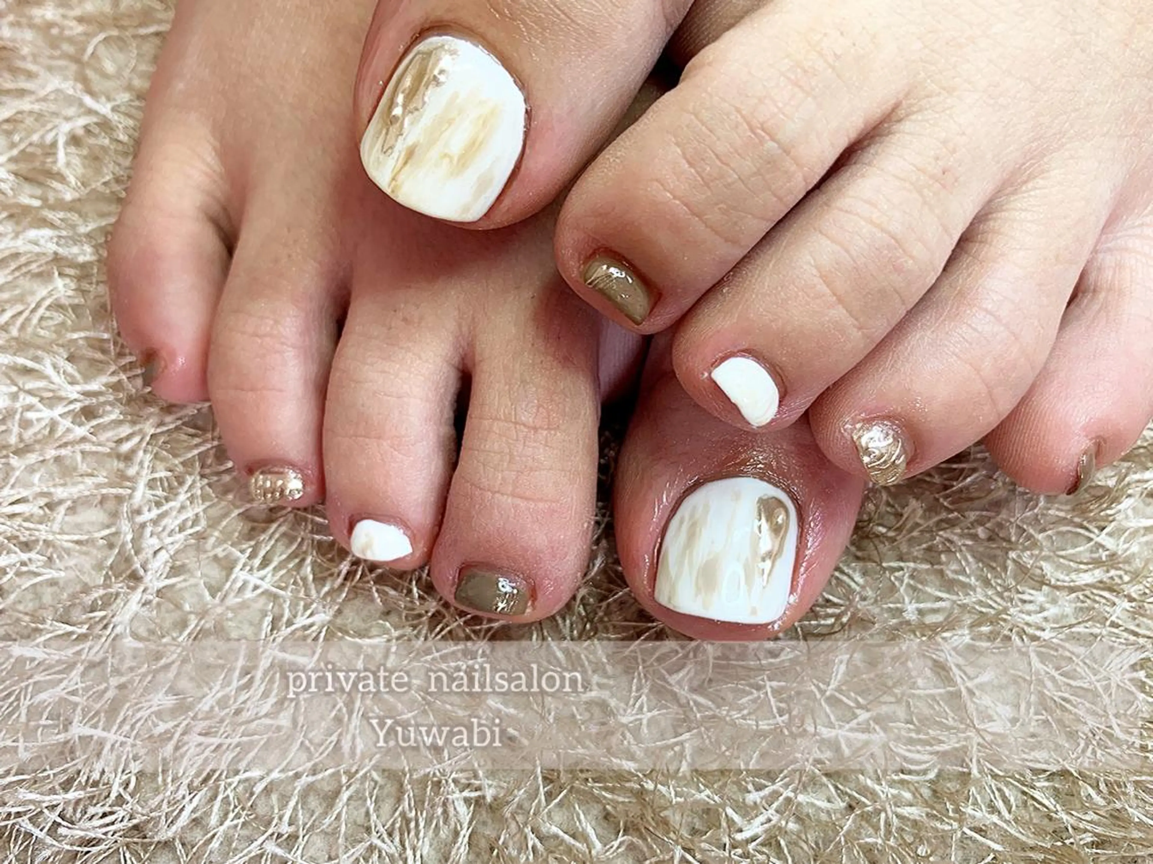 ネイル フットネイル ハンドネイル フットネイル Yuwabi Nail所属・Mimore ミモア 水戸のネイルデザイン