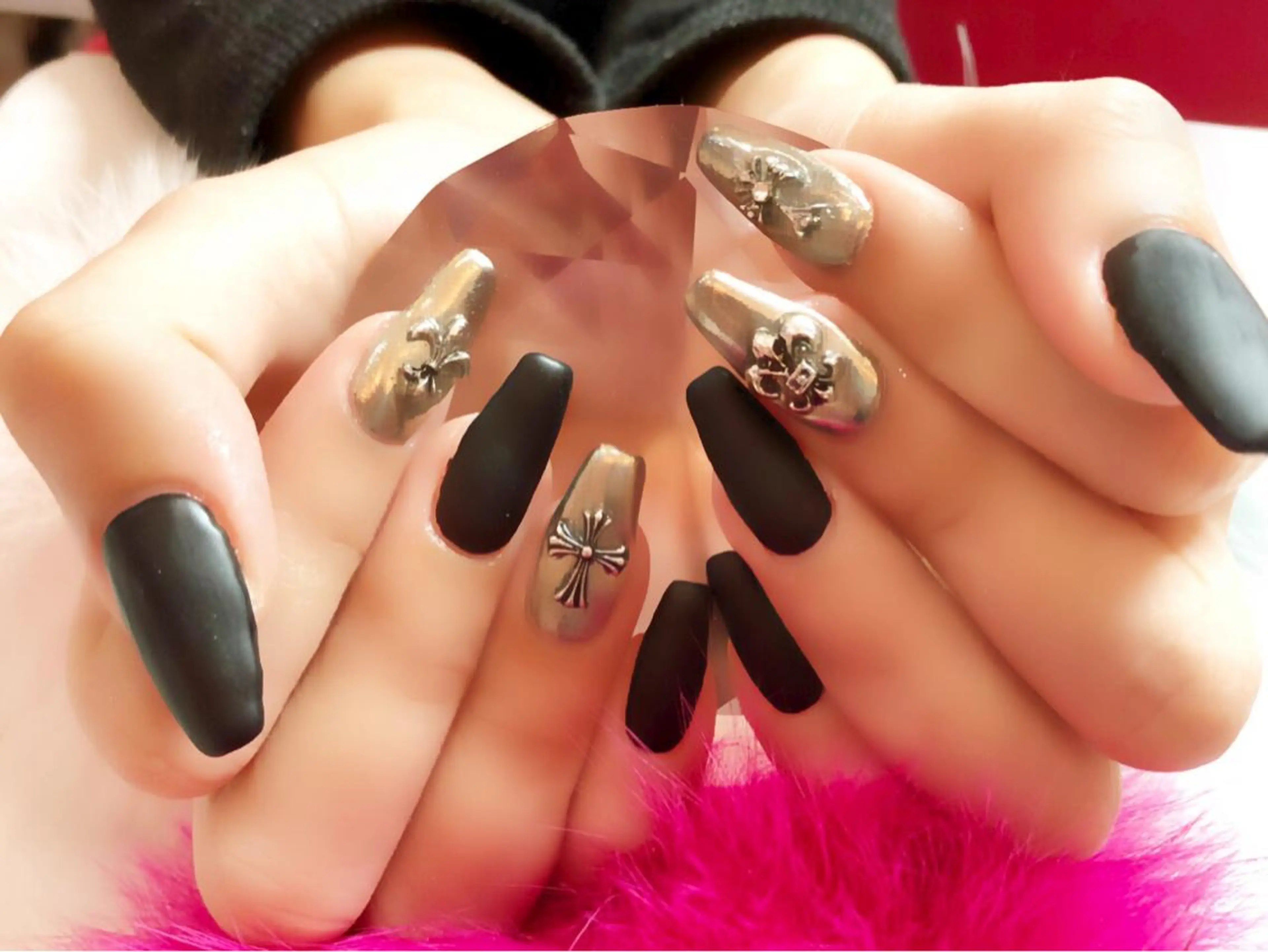 ロング カラー メンズ ネイル 卒業式のヘアスタイル アートネイル ジェルネイル 卒業式 メンズネイル NAILSGOGO shibuyaのネイルデザイン