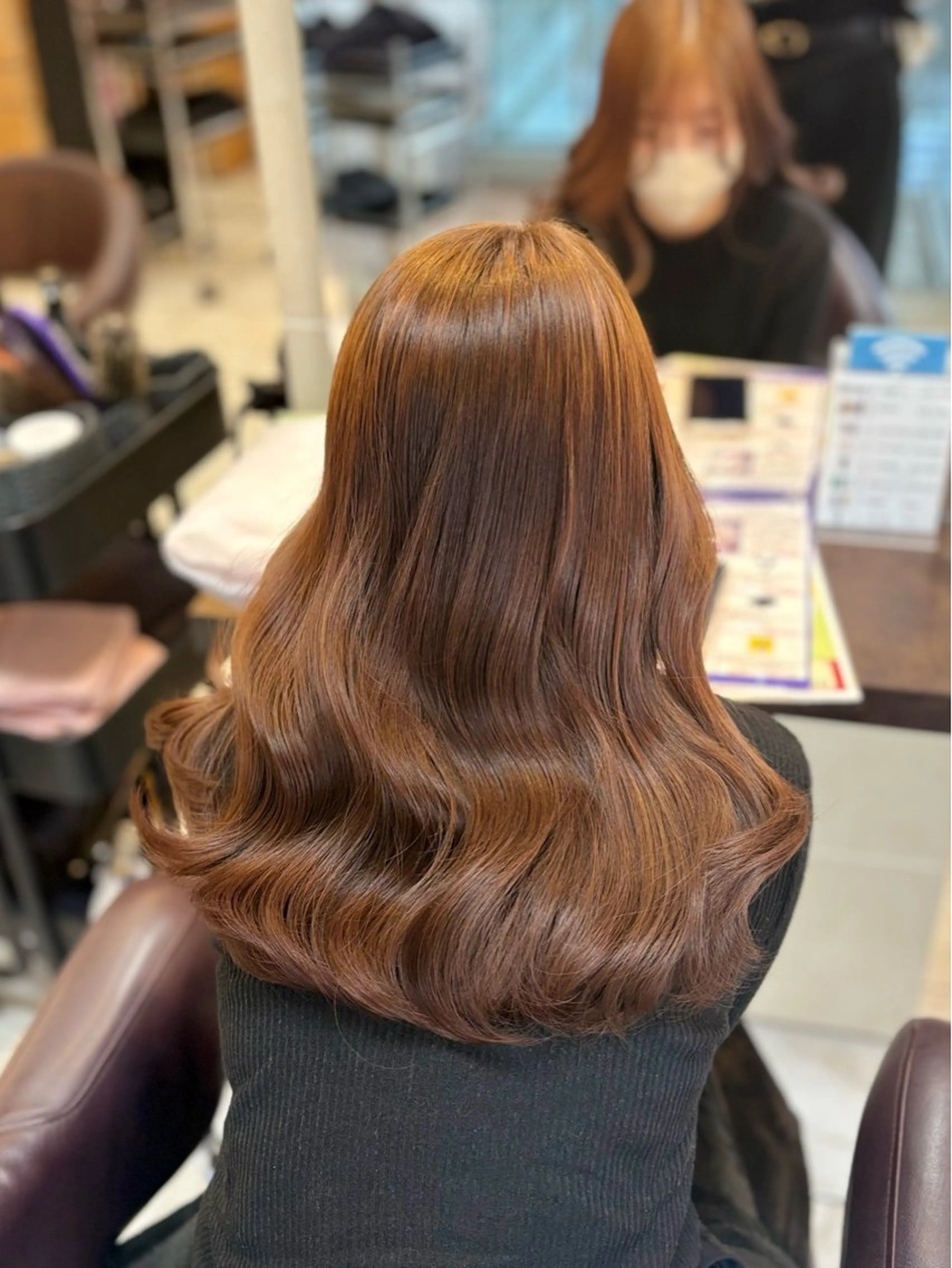 🍒髪を伸ばしている方にピッタリ🧚🏻‍♀️カラー＋前髪カット＋髪質改善トリートメント🧚🏻‍♀️¥9000の写真