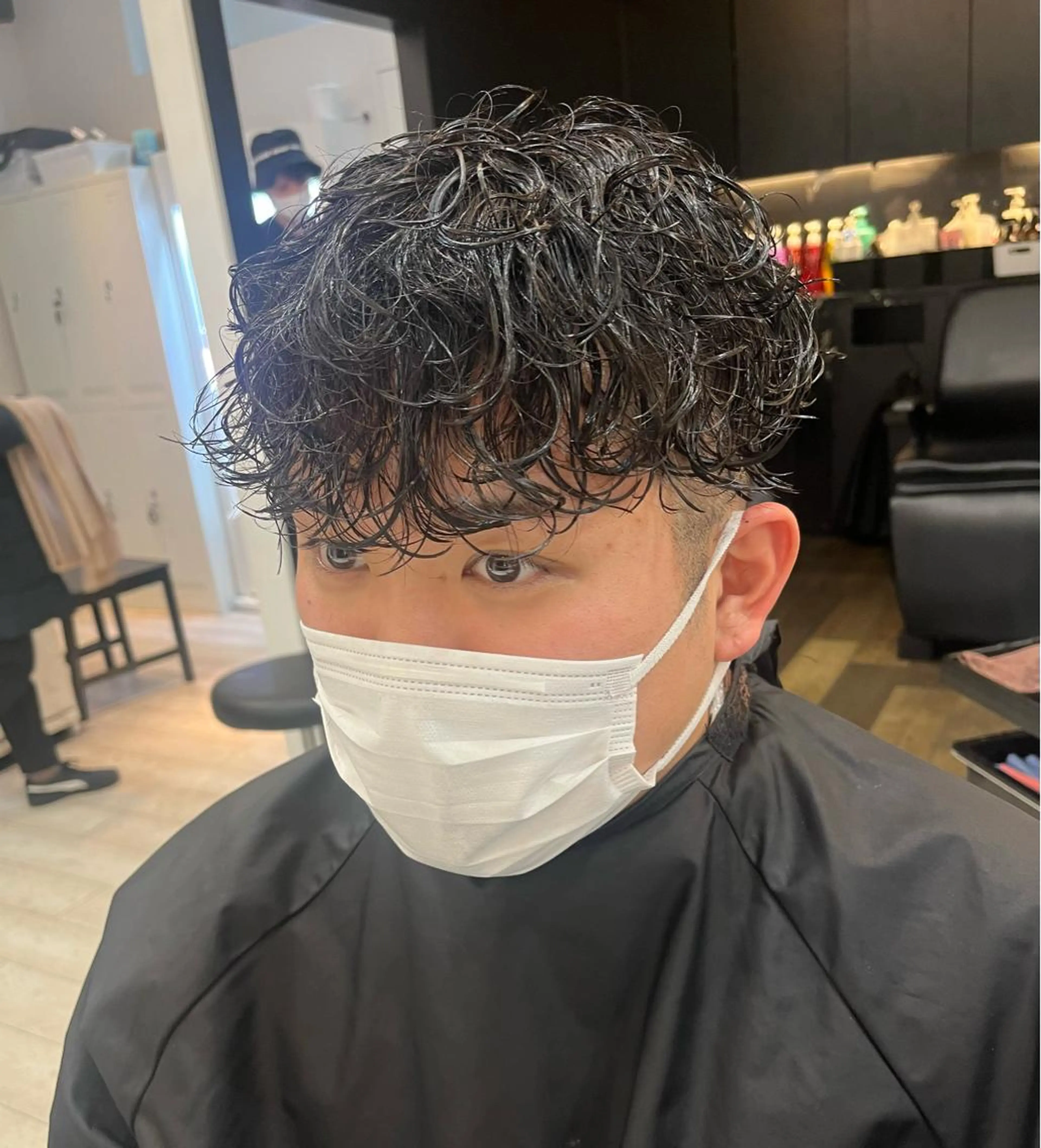 パーマ メンズ パーマ/ダブルカラー ブリーチ⭐️海斗のヘアスタイル