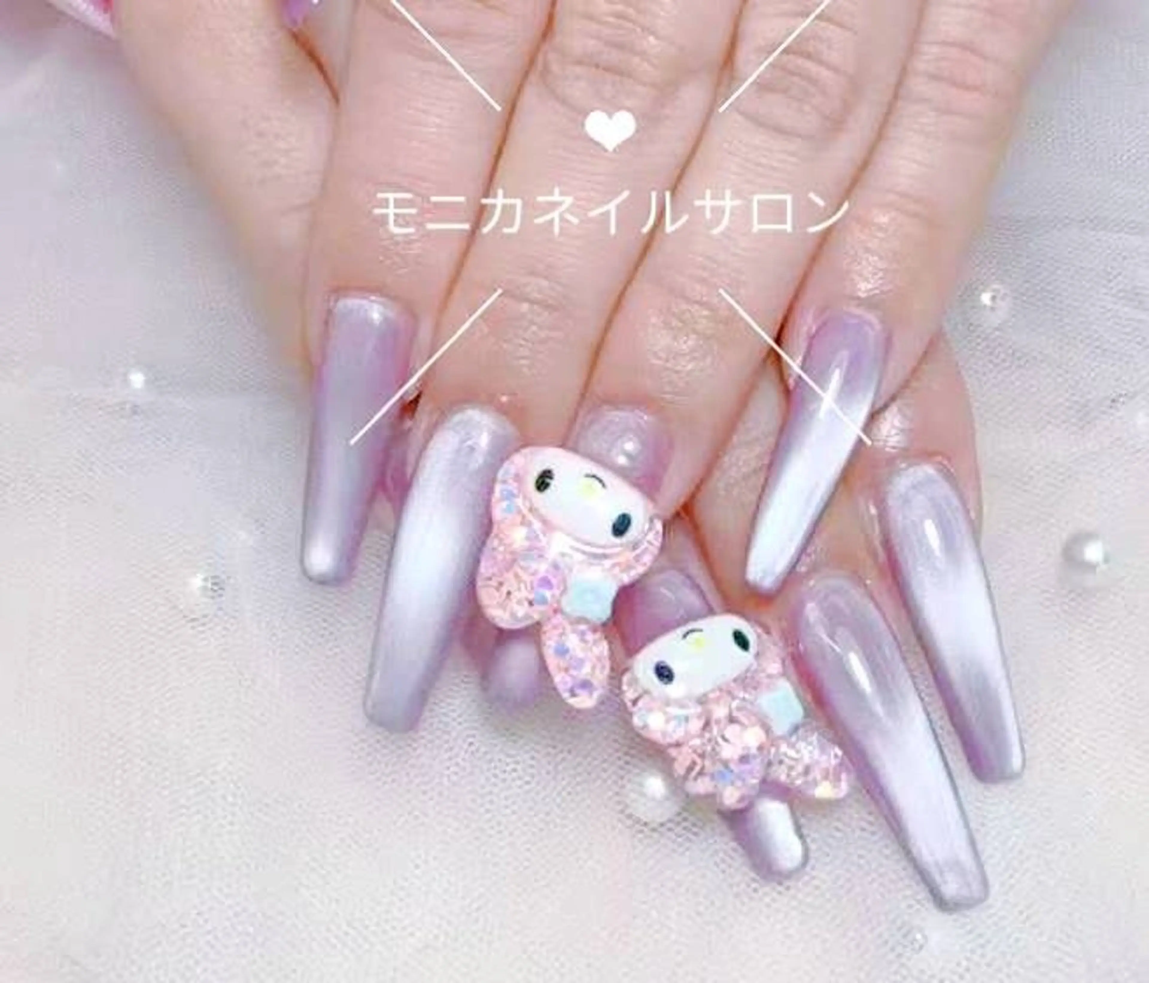 ミニモ限定／練習モデル／ハンドネイルマグネットネイル※ジェルオフ込みの写真