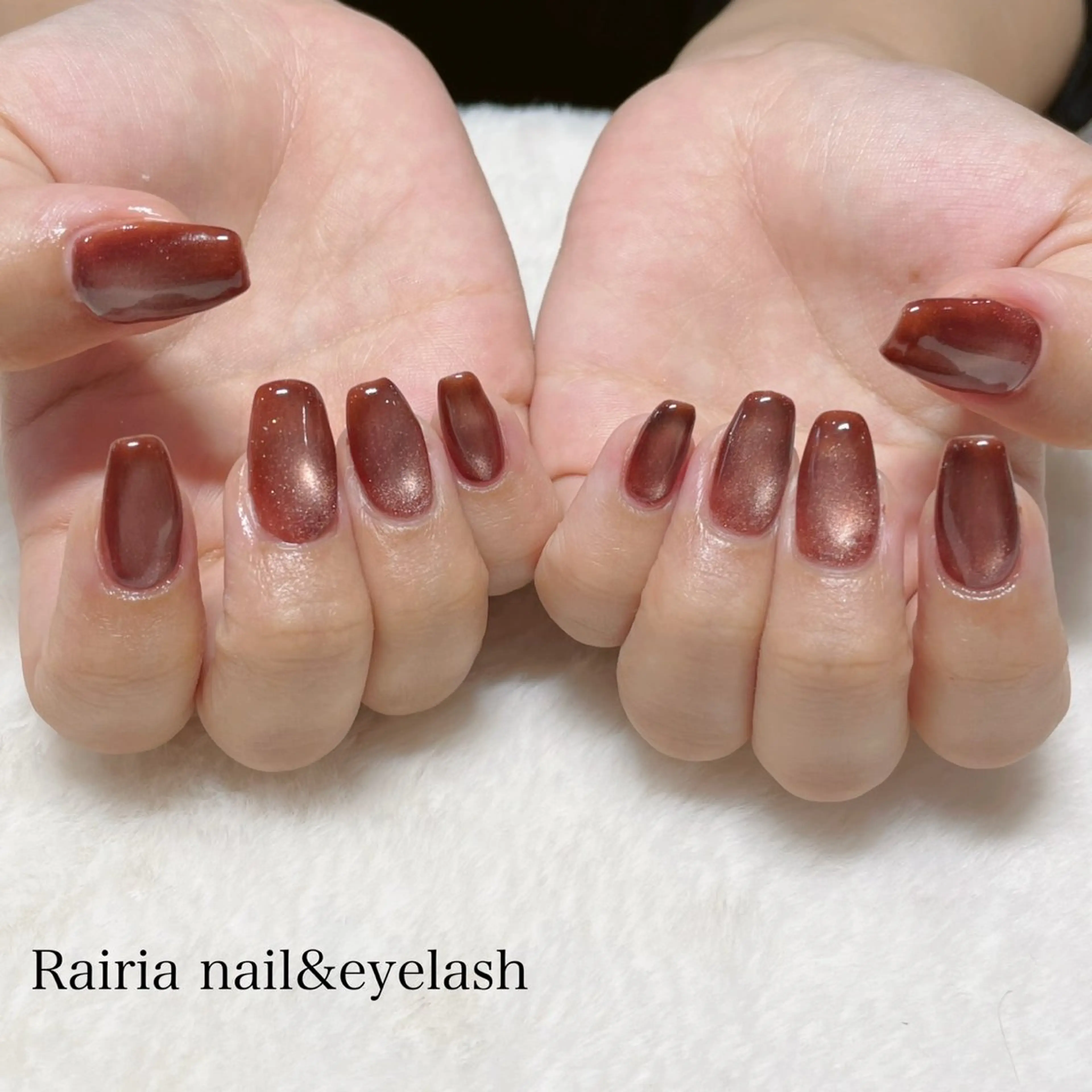 ネイル マグネットネイル マグネットワンカラー ワンカラーネイル Rairia   nail所属・屋敷 理奈のネイルデザイン