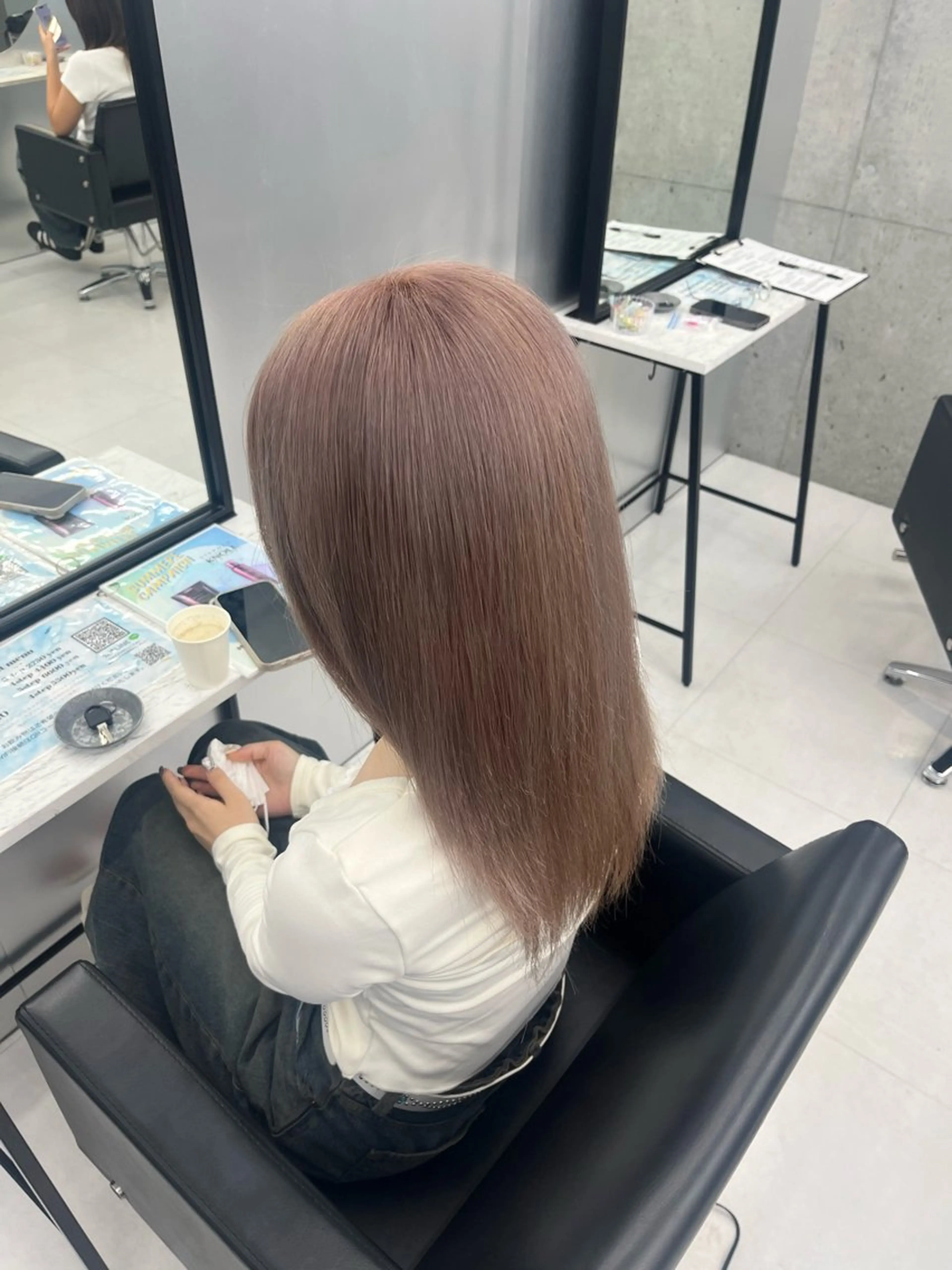 カラー pink hair 🩷mayu🩷のヘアスタイル