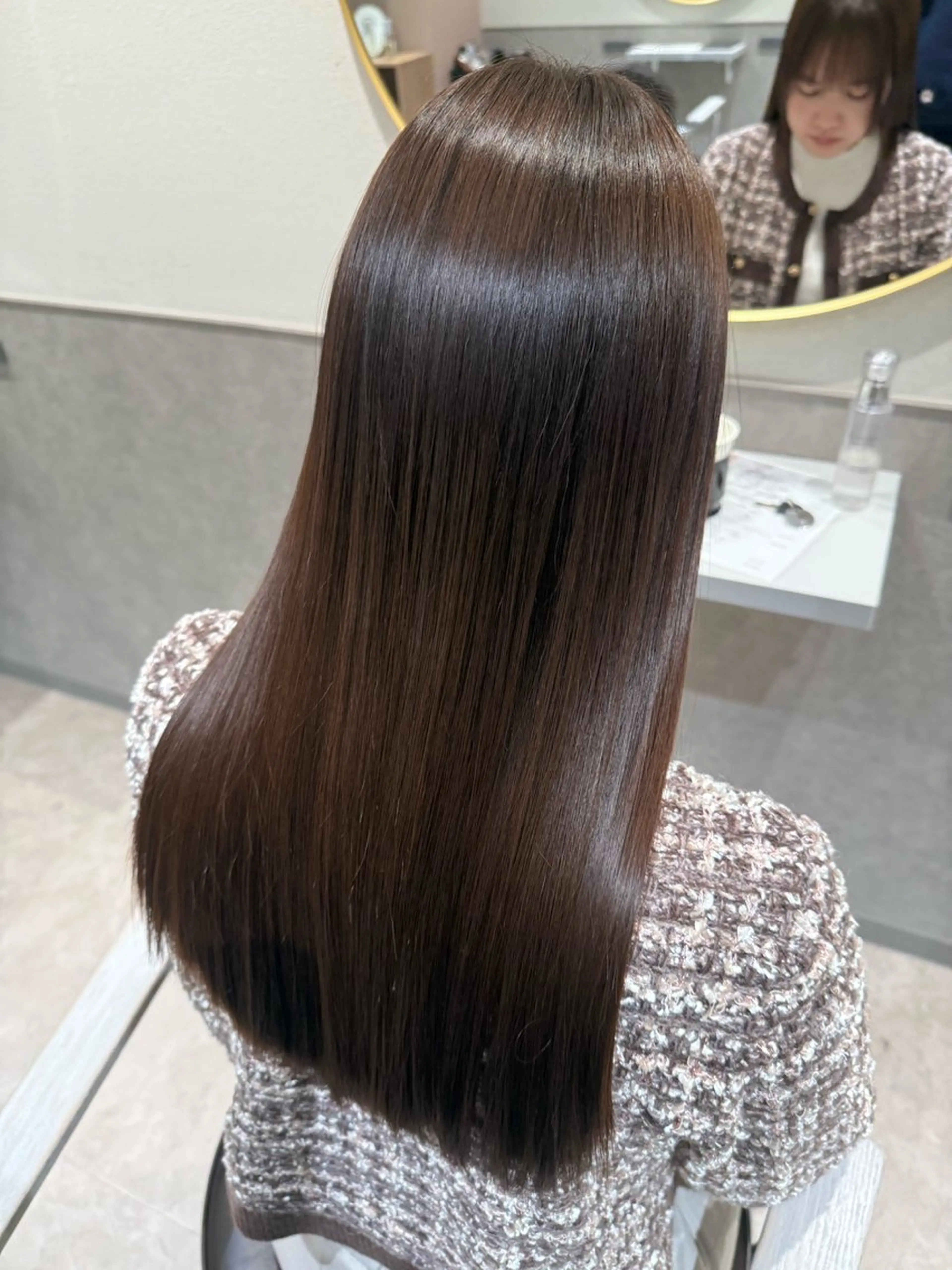 ロング 髪質改善 トリートメント カット 縮毛矯正 トリートメント eN° by youres hair 銀座店所属・髪質改善/白髪ぼかし /銀座艶カラー/森田のヘアスタイル