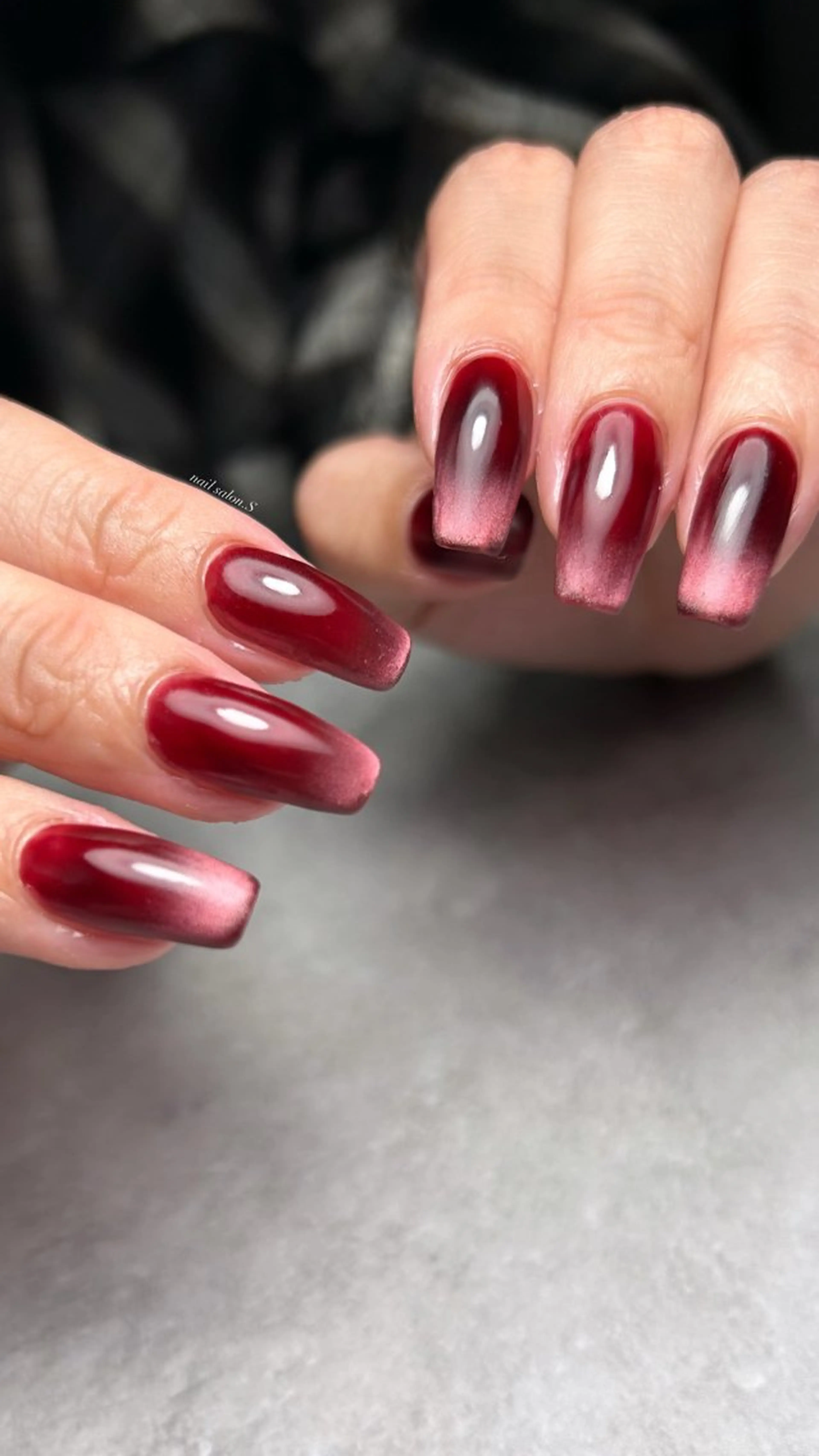 ネイル ジェルネイル マグネットネイル マグネットワンカラー 持ち込み ワンカラーネイル ハンドネイル 関山 志乃のネイルデザイン