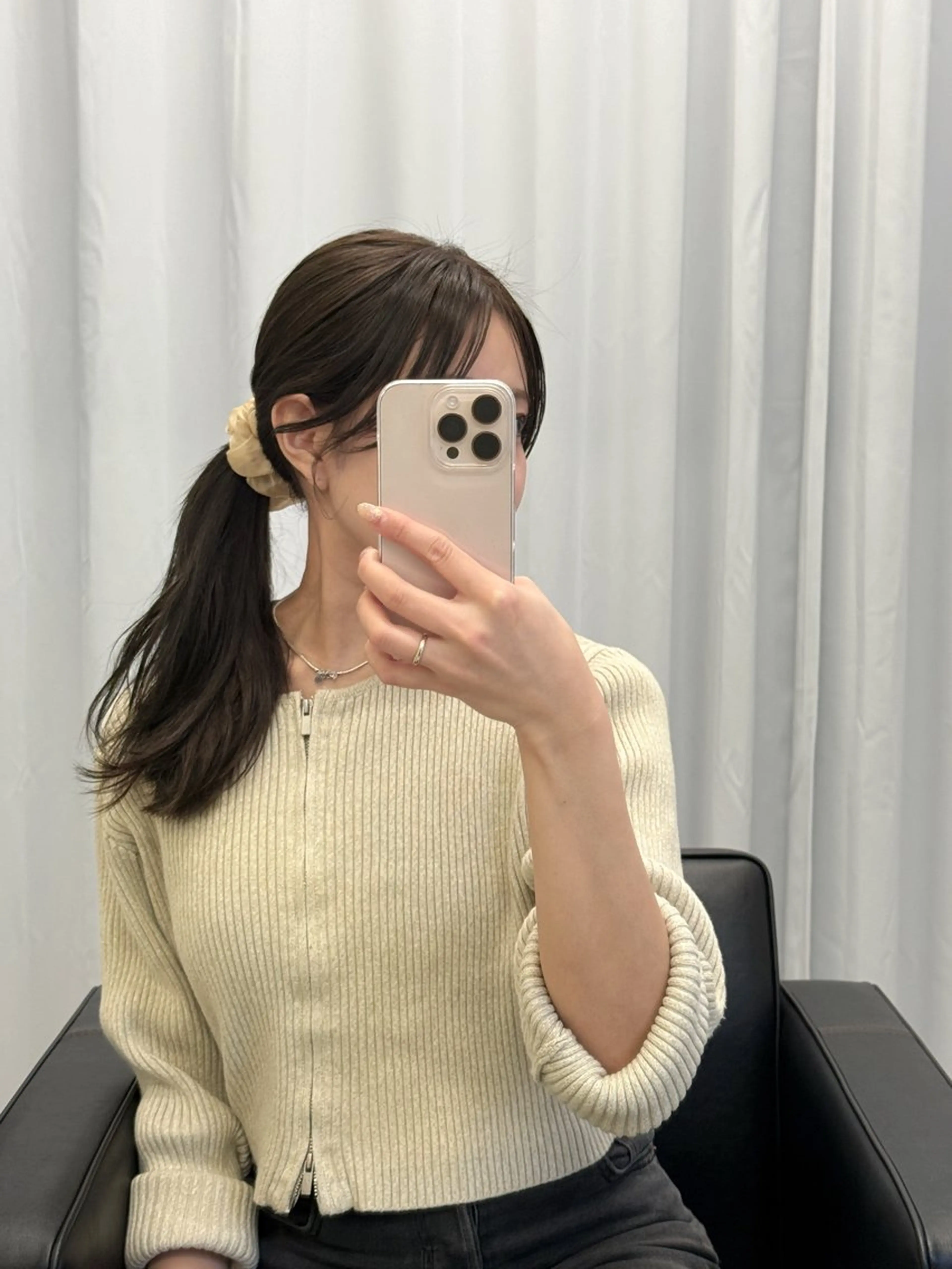 セミロング カラー カット ヘアカラー トリートメント 表参道/髪質改善・ 透明感 colorのヘアスタイル