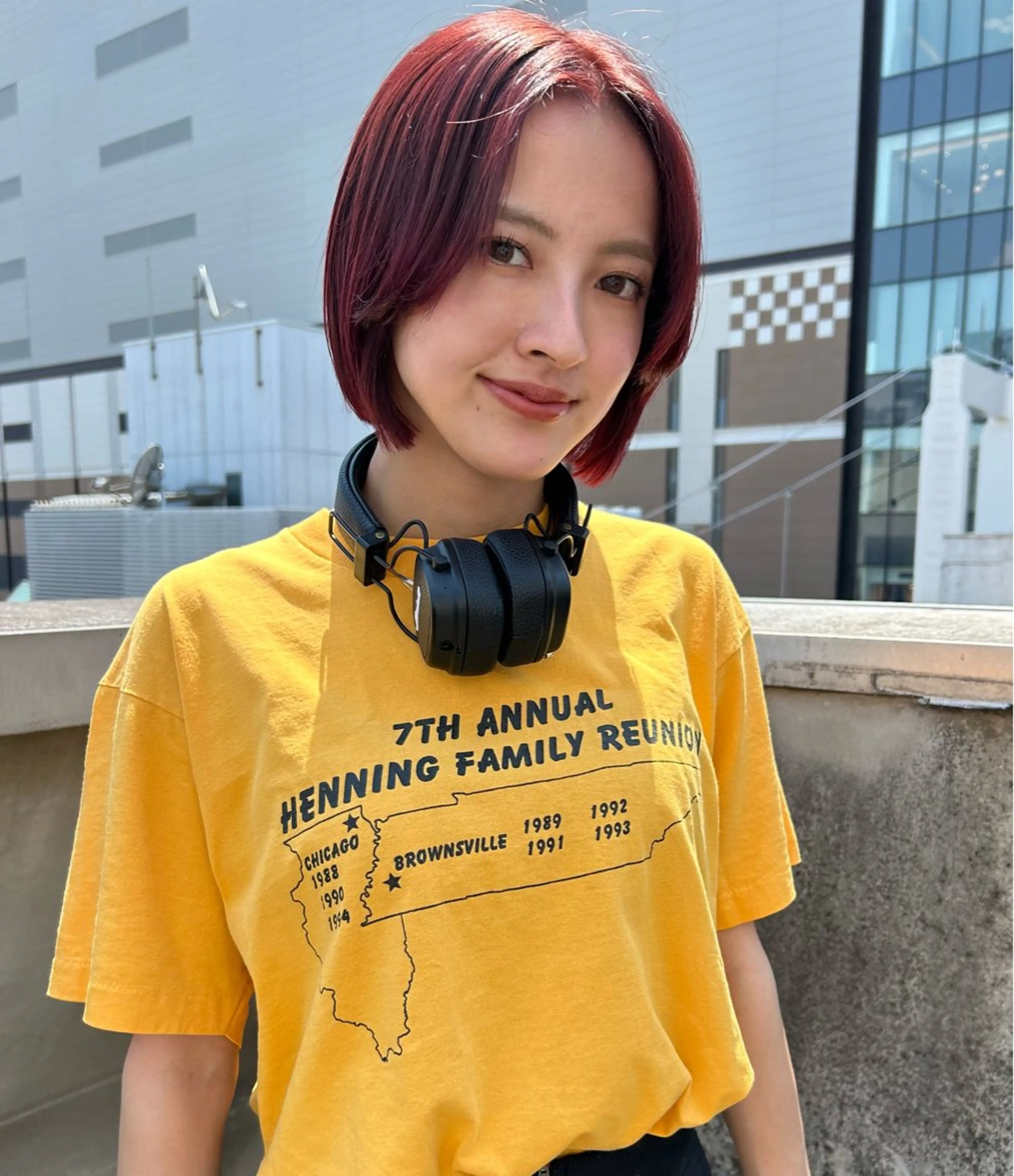 ミディアム カラー レッドカラー land所属・透明感カラー/レイヤ ー🌙Honokaのヘアスタイル