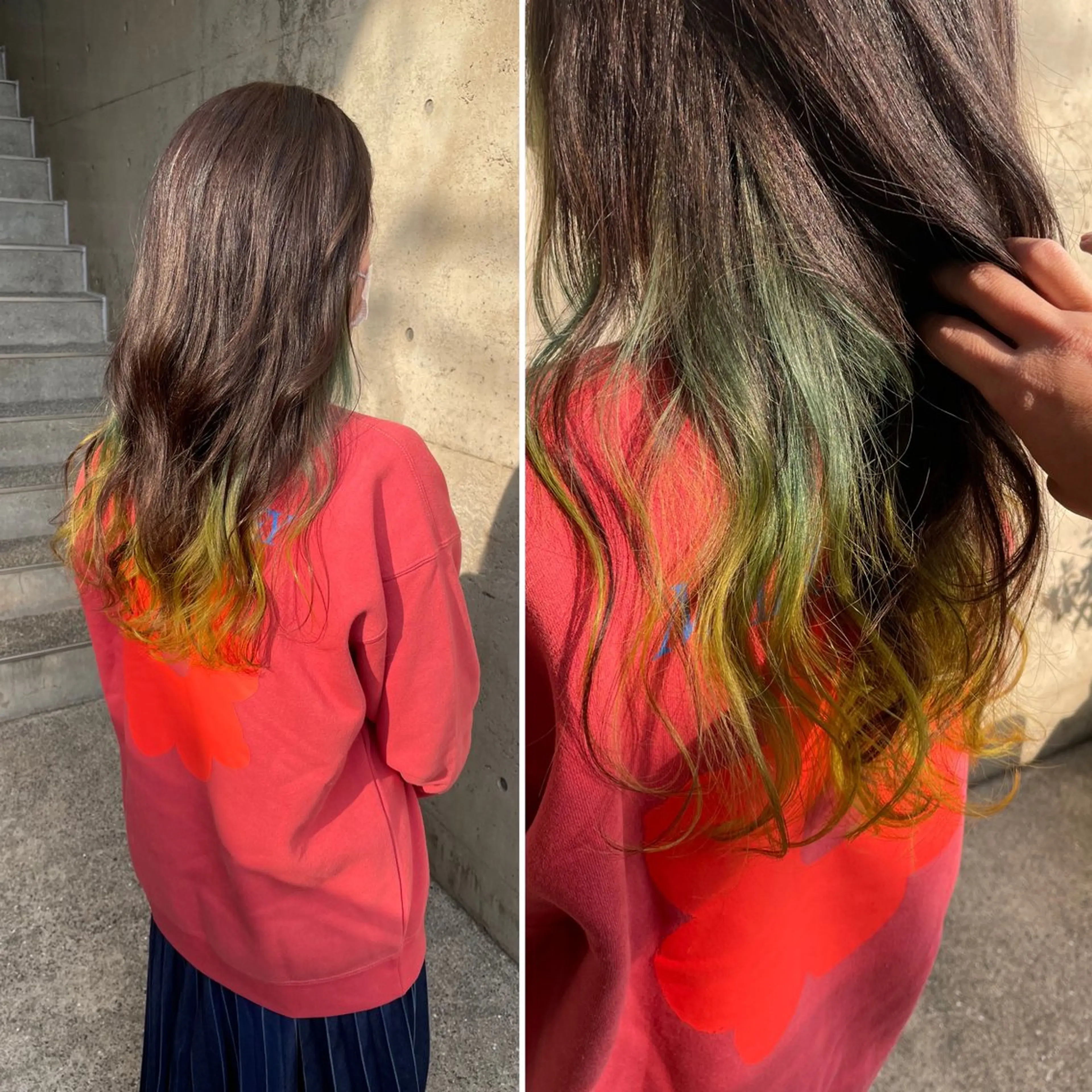 ロング カラー グラデーションカラー ヘアカラー トリートメント hair  design  ALBERO所属・日高 香織のヘアスタイル