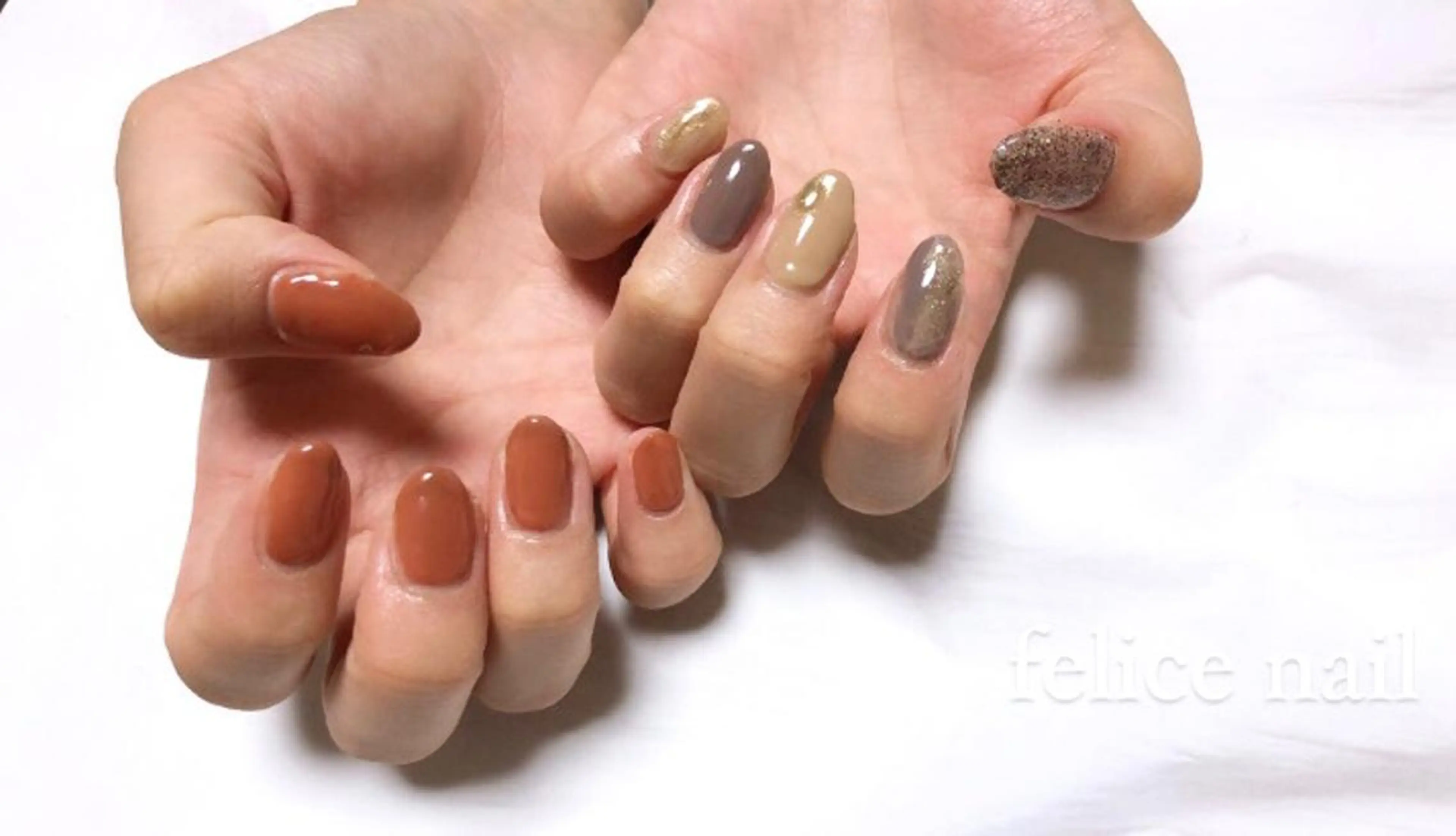 ネイル ラメ(グリッター) 持ち込み felice nailのネイルデザイン