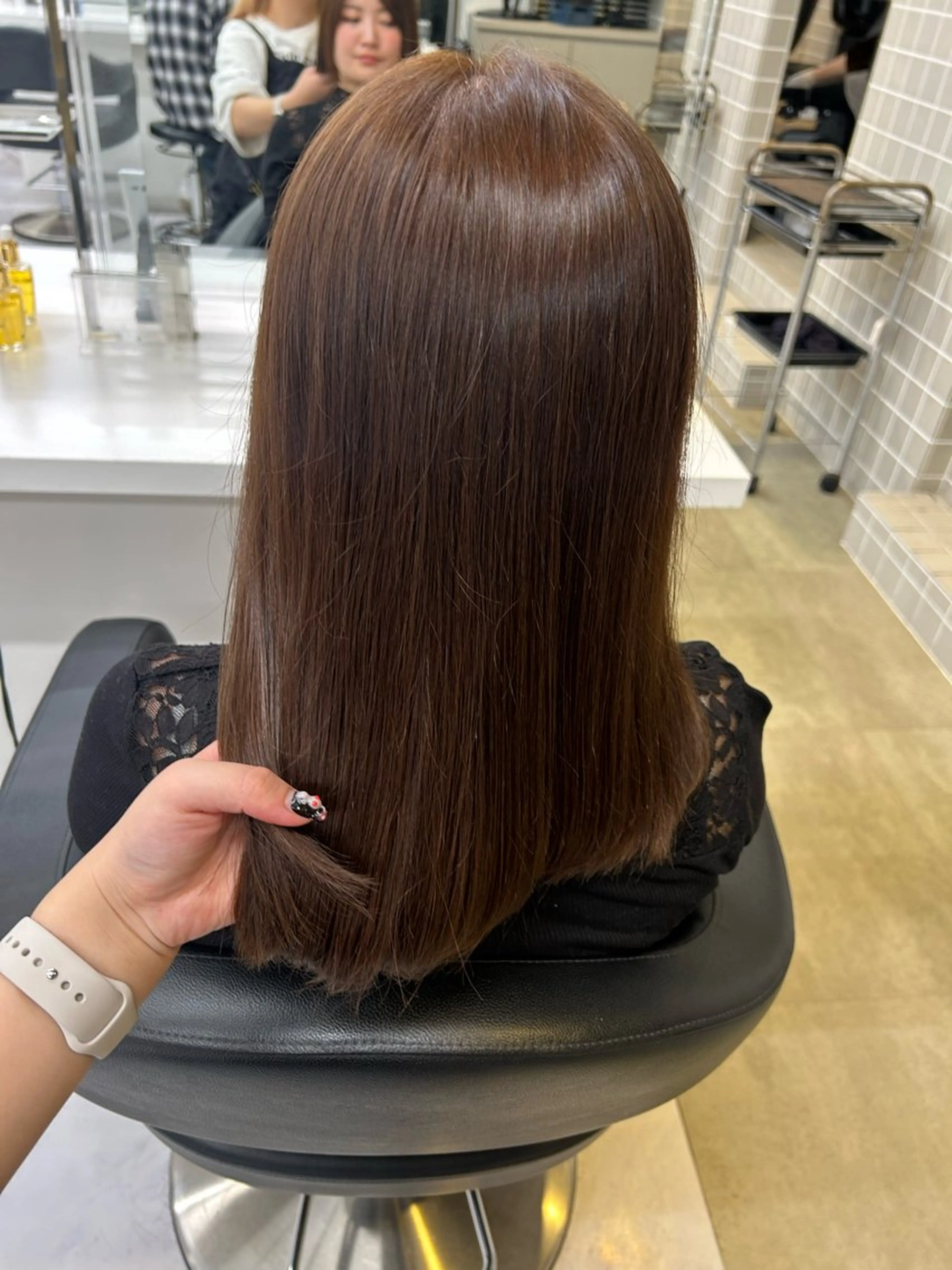 カラー 透明感ベージュ🤎 ナチュラルレイヤーのヘアスタイル