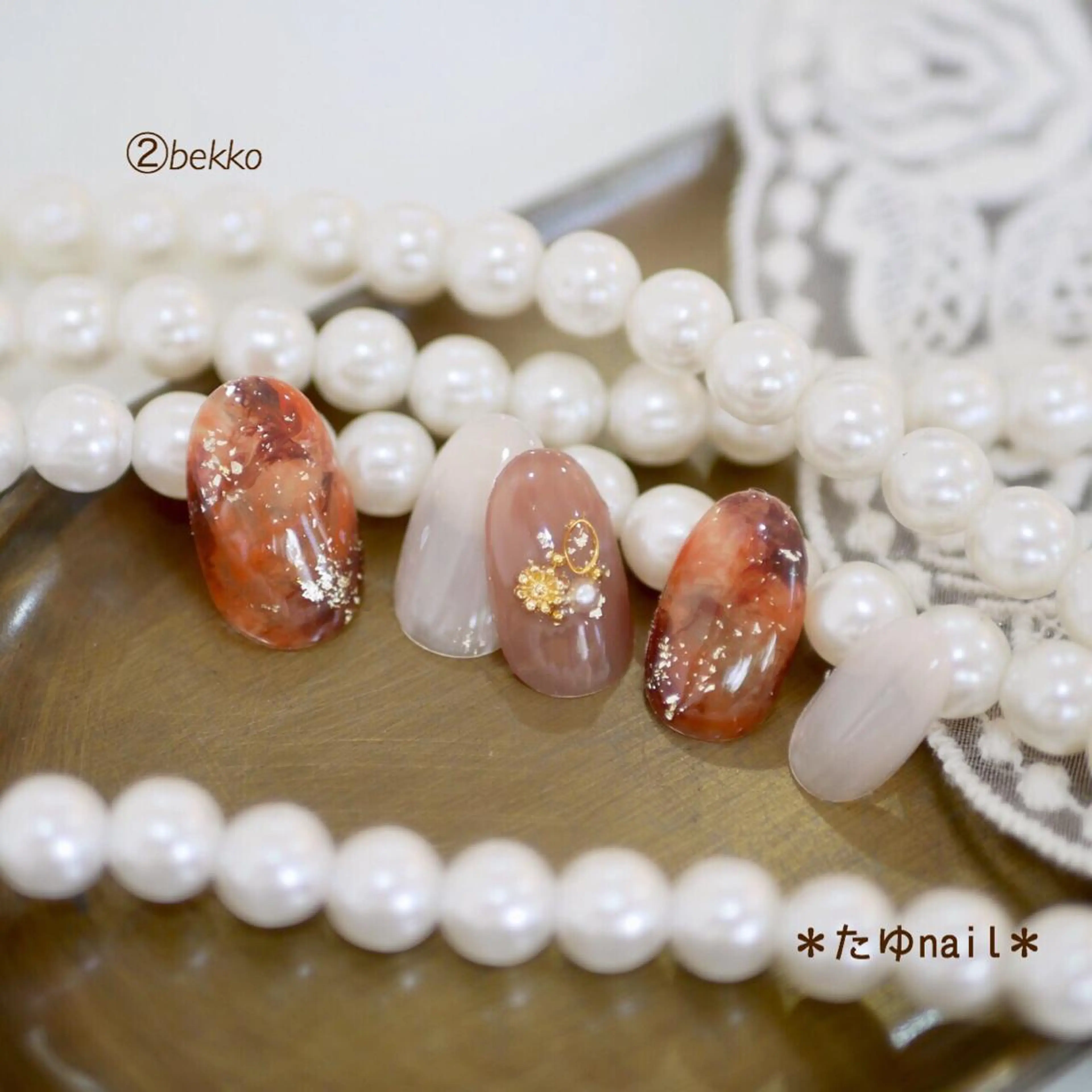 ネイル ハンドネイル ネイルサロン・ネイルスクール　たゆnail所属・ネイルサロン 【たゆnail】のネイルデザイン