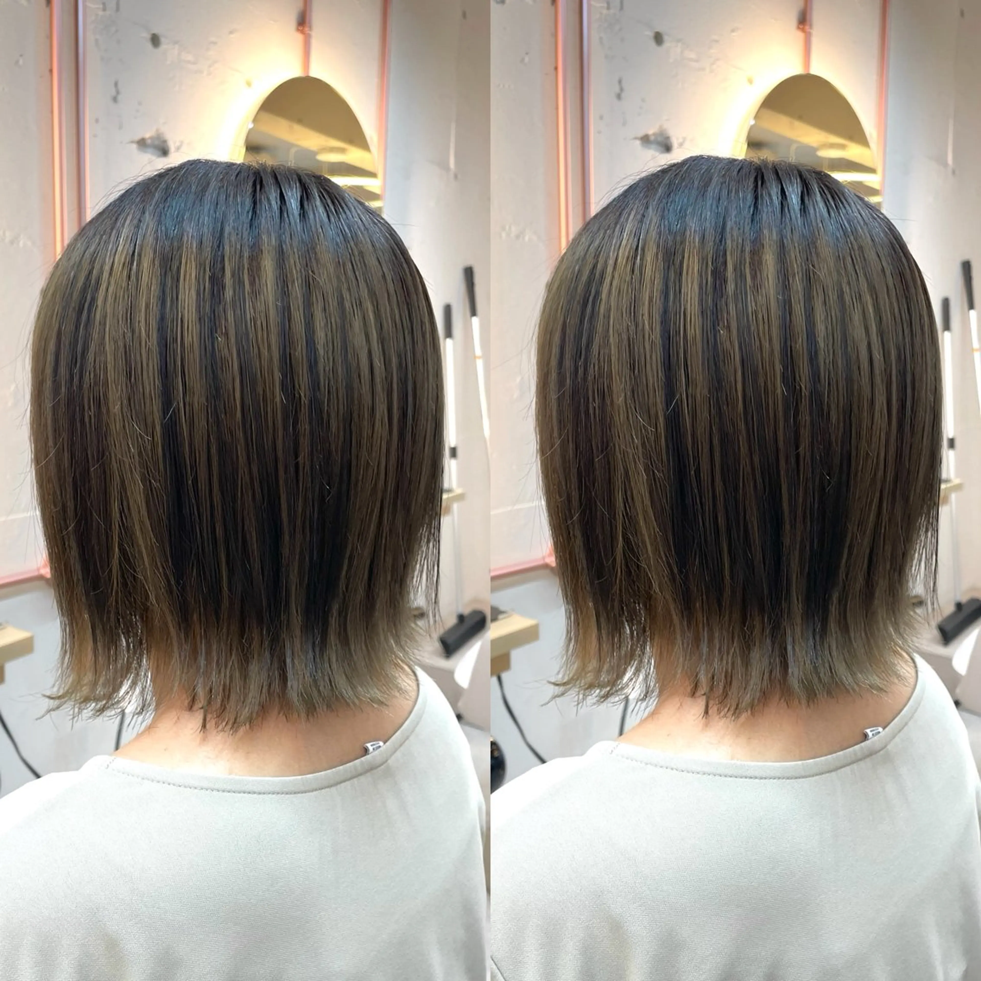 ショート カラー カット ヘアカラー トリートメント ヘアセット ブリーチ無しダブル カラー🦕まどかのヘアスタイル