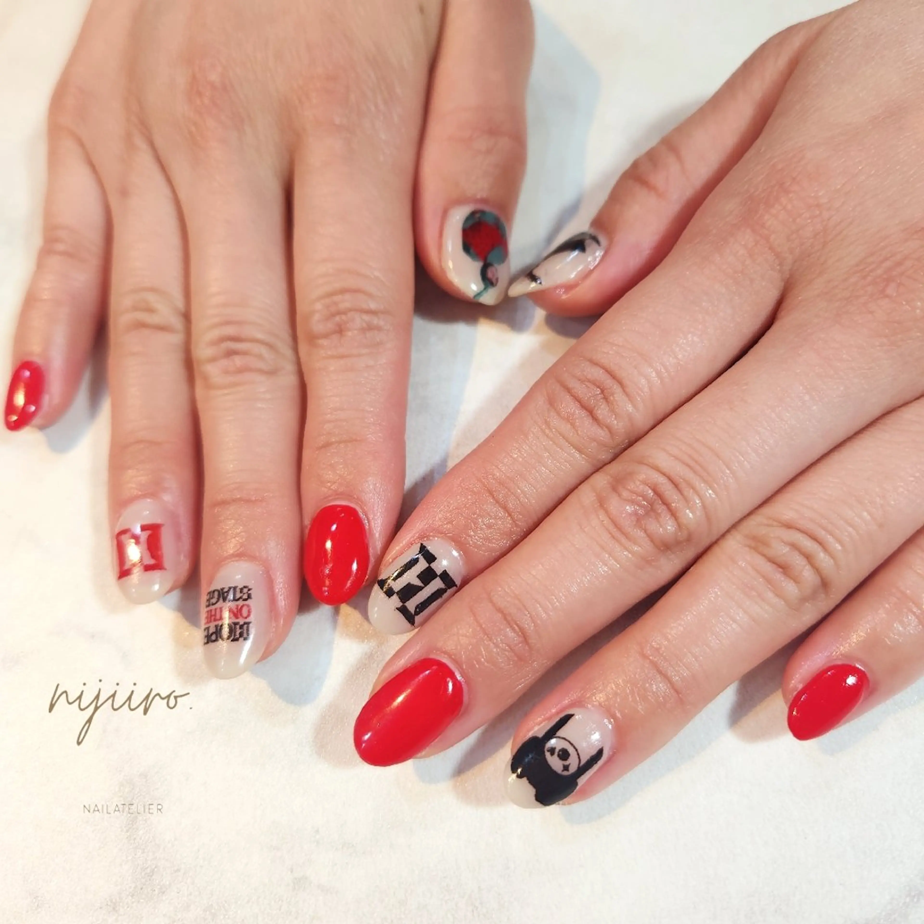 ネイル 持ち込み ハンドネイル nailatelier nijiiro.所属・nijiiro🌈 サトウのネイルデザイン