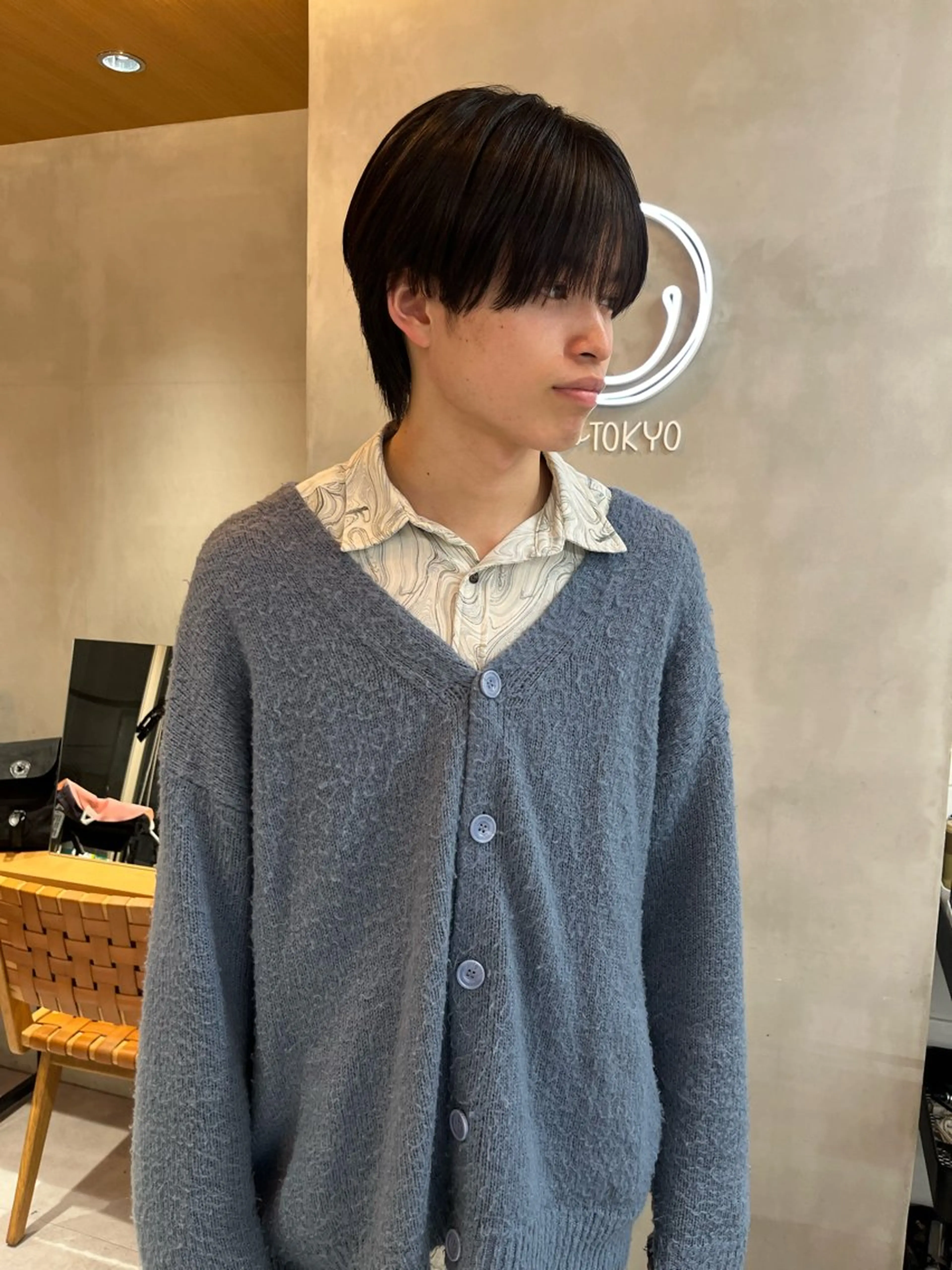 メンズ ボブ&透明感カラー ♡TOMOEのヘアスタイル